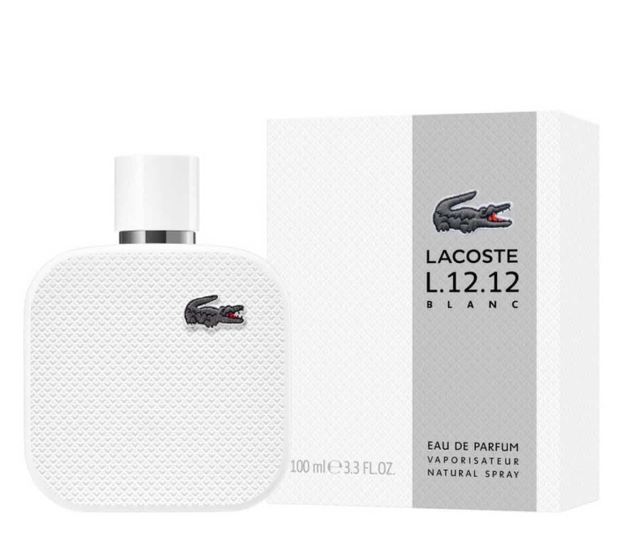 Lacoste L.12.12 Blanc 3.3 Eau De Parfum Spray for Men.