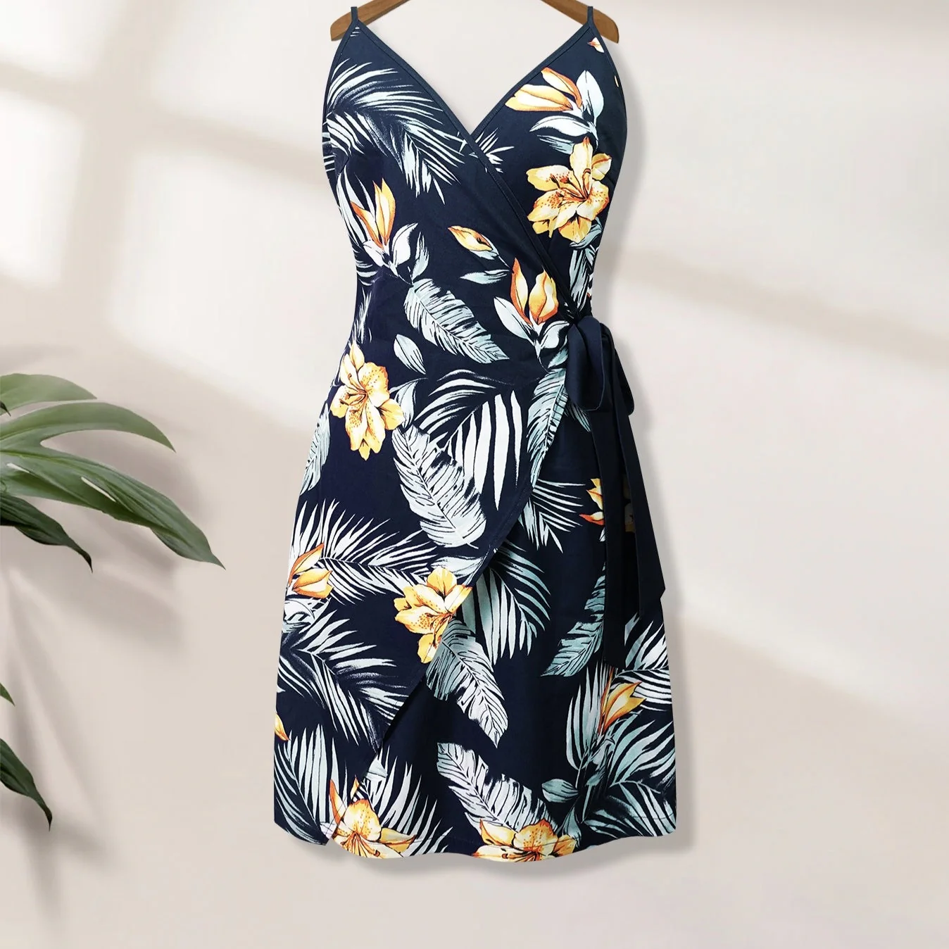 Ladies' Fashionable And Versatile Vacation Style Off Shoulder Lace Up Dress - Image 2