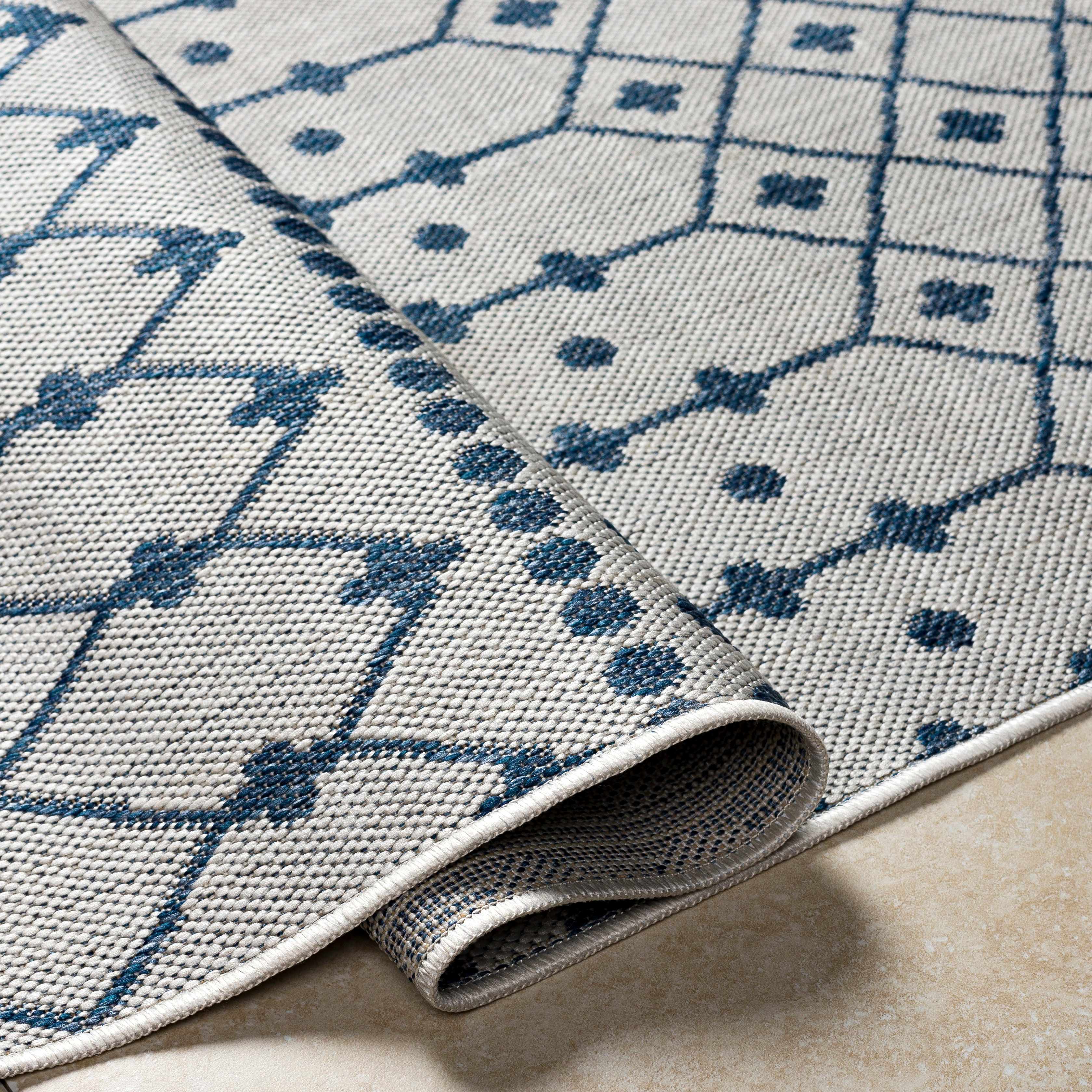 Lali Blue & Gray Outdoor Area Rug - Clearance - Image 6