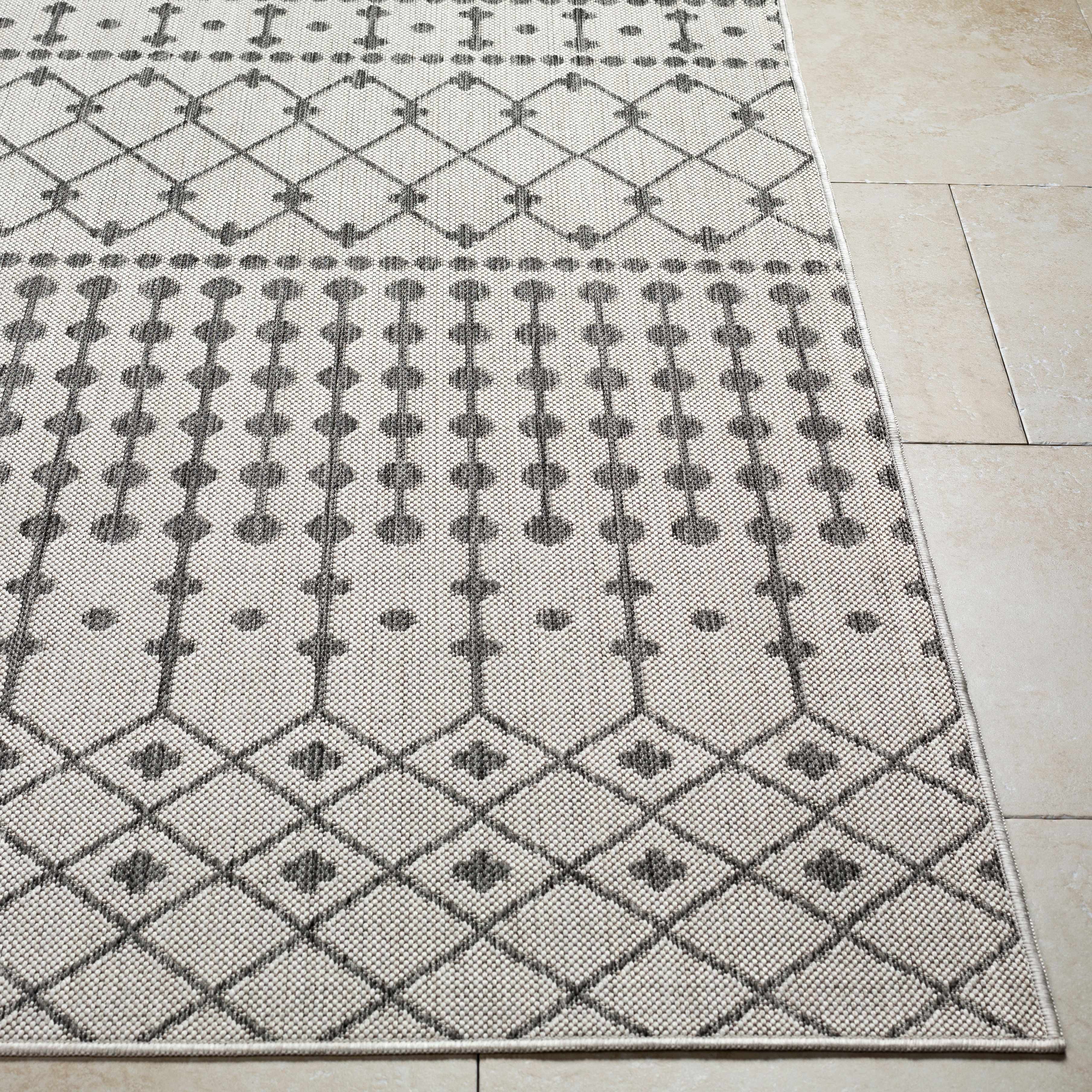 Lali Light Gray Outdoor Area Rug - Clearance - Image 3