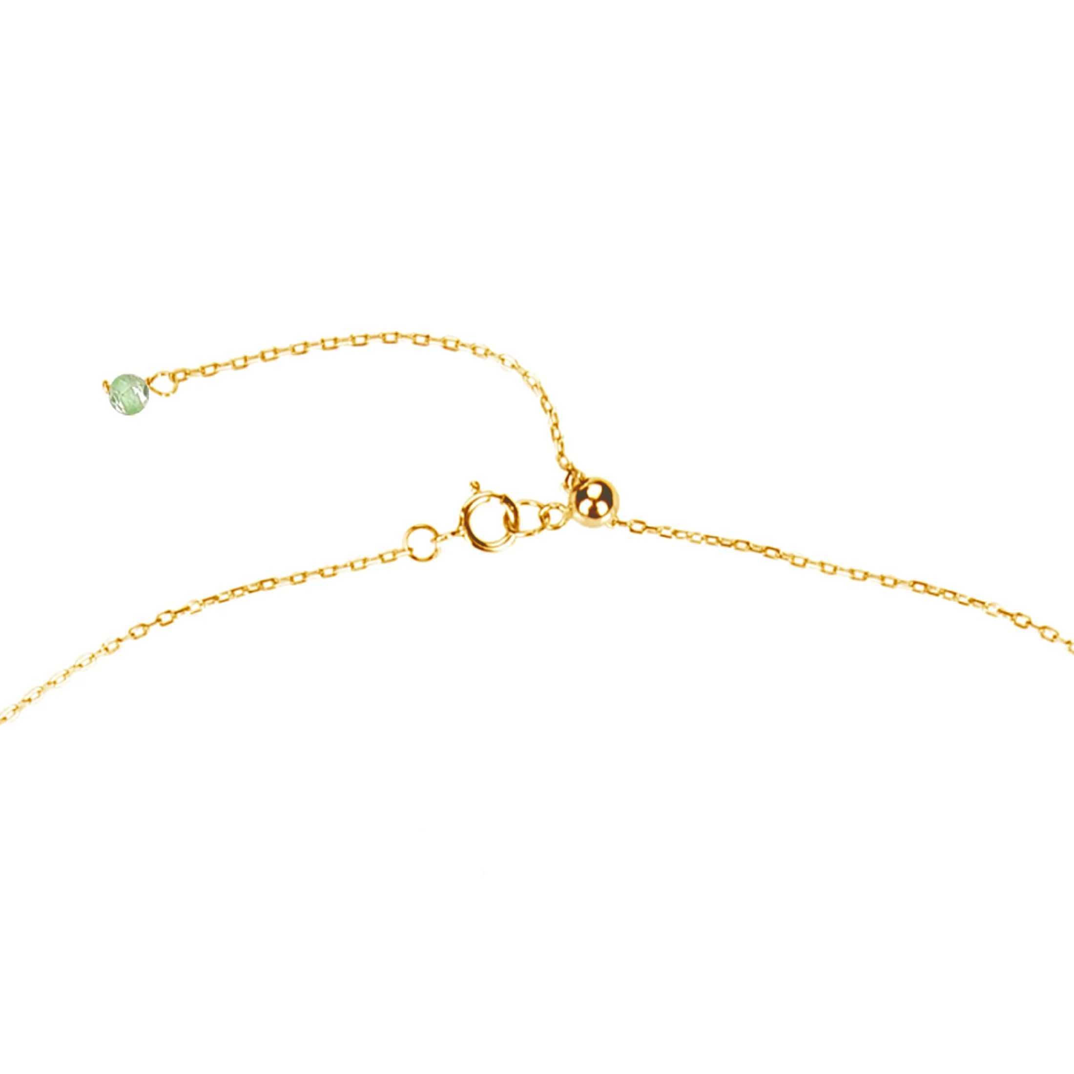 Lapis Lazuli and Freshwater Pearl 18K plated Sterling Silver Adjustable Pendant Necklace - Image 10