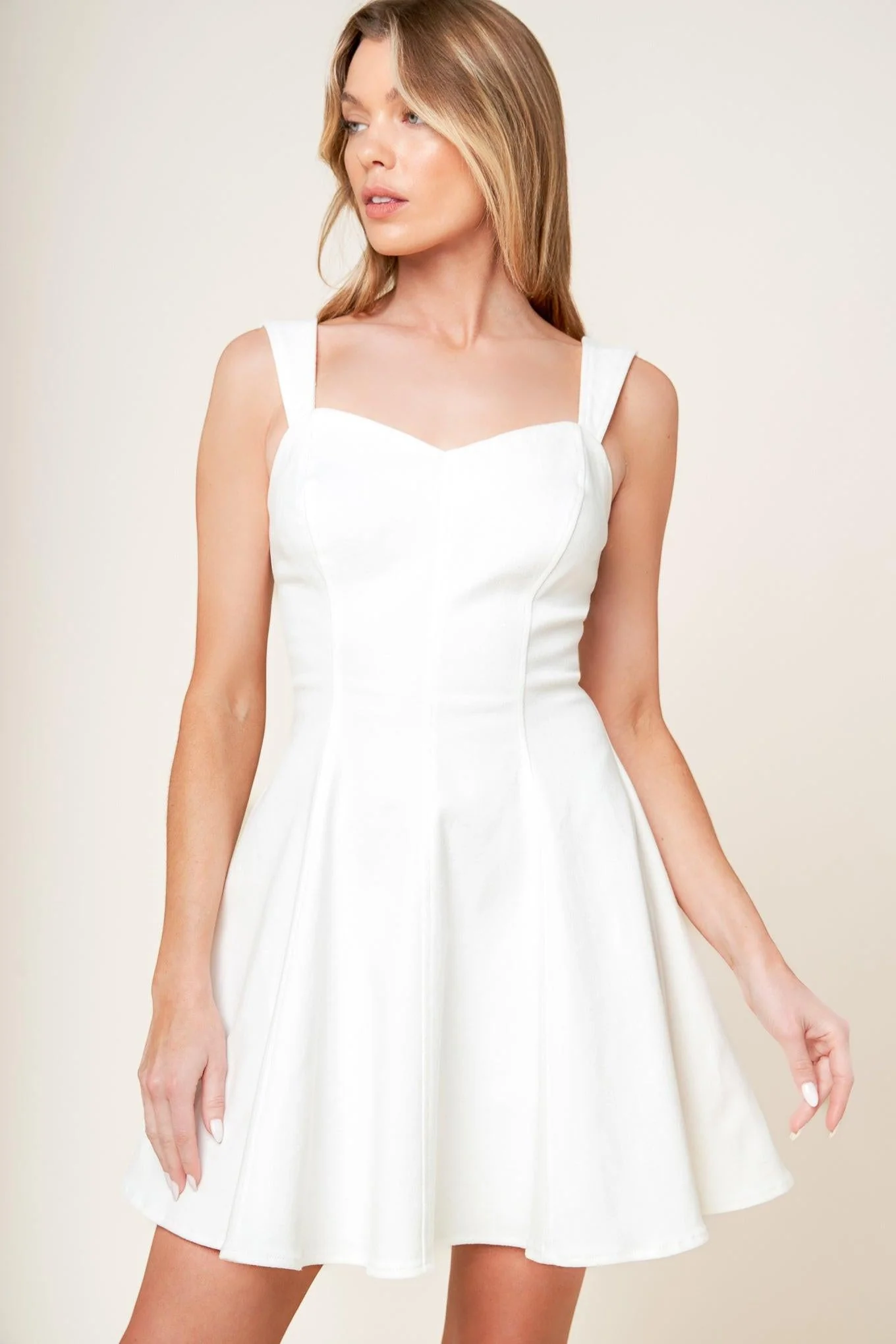 Last Your Chance Denim Woven Mini Dress - Image 3