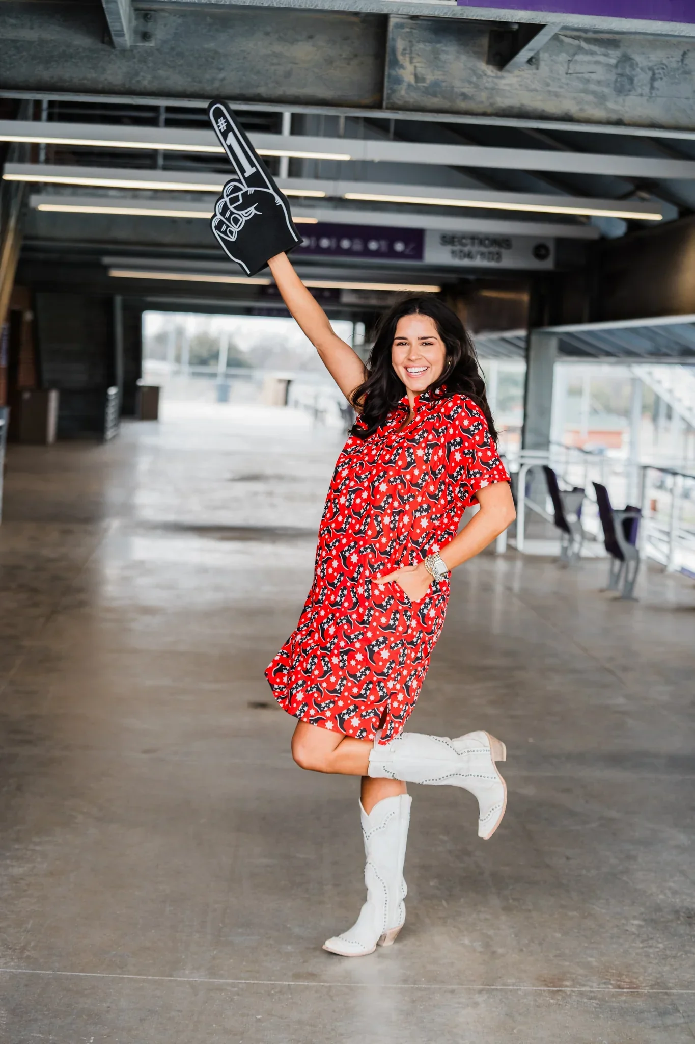 Layerz Clothing | Tailgate Dress - Red/Black - Image 3
