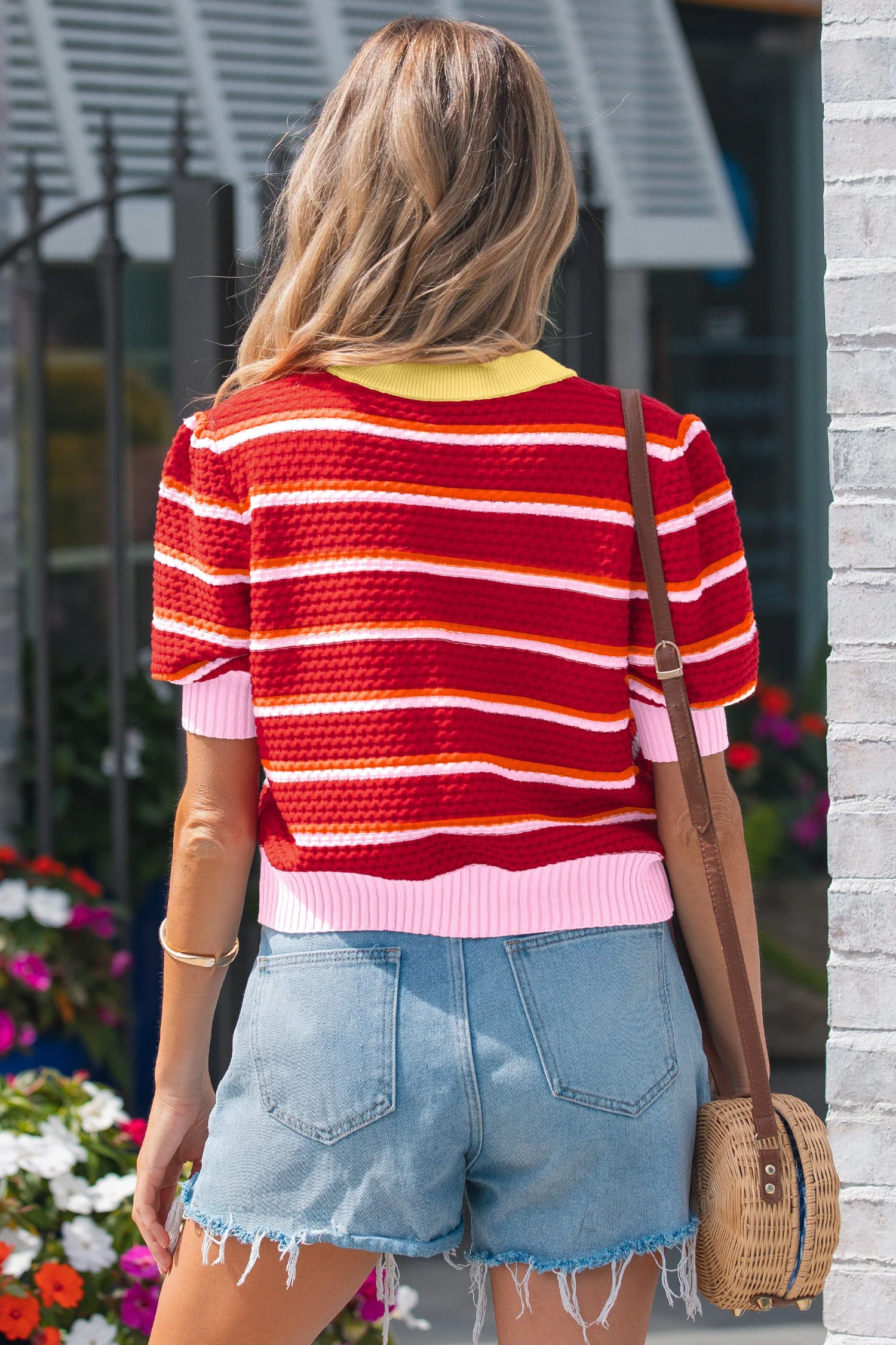 Threaded Pear Lennox Trim Half Sleeve Sweater - Image 2