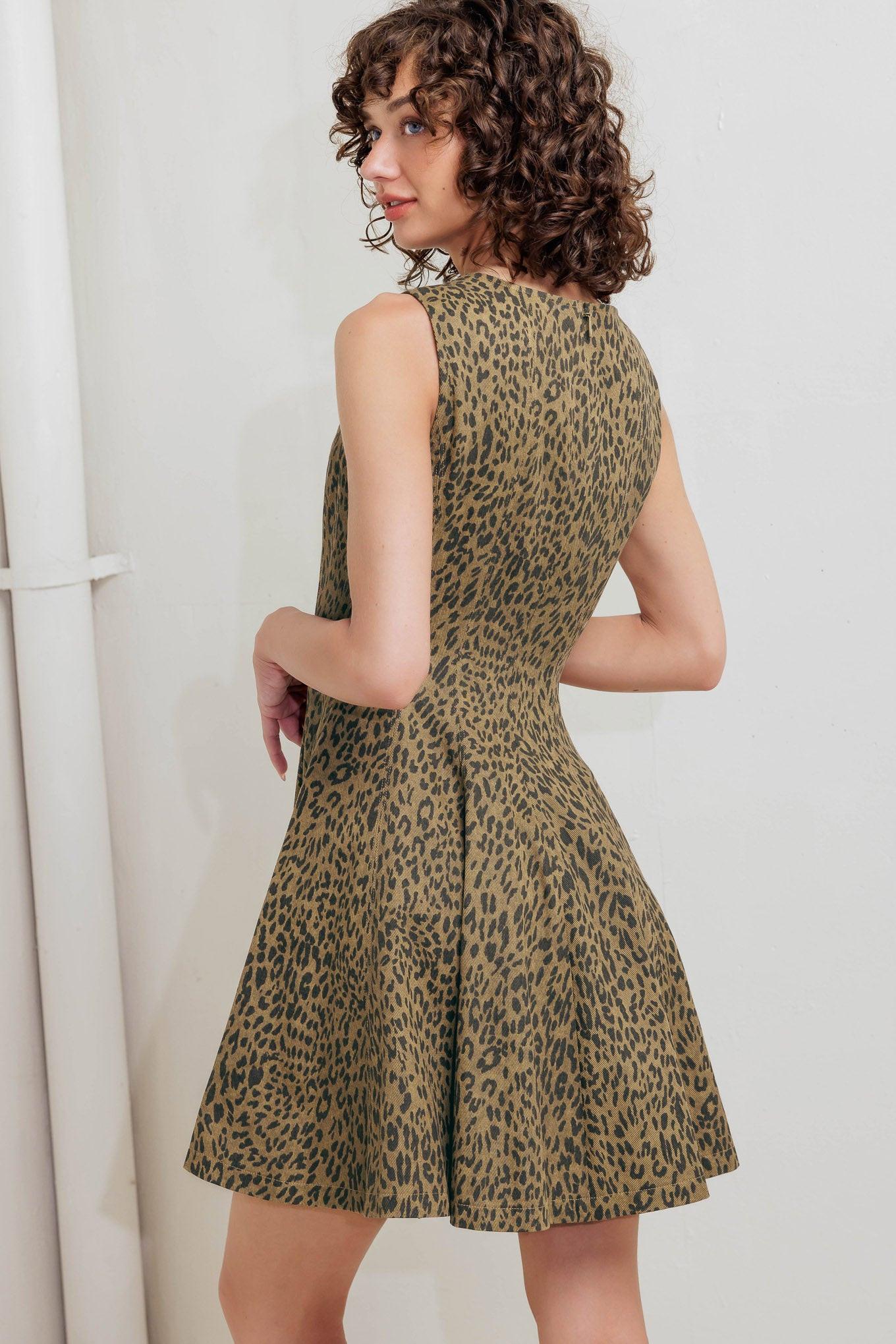 Leo Lover Woven Mini Dress - Image 3