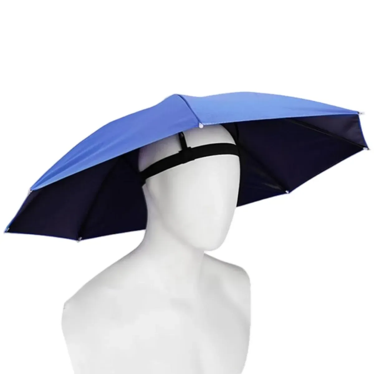 Lightweight Foldable Umbrella Hat - Image 2