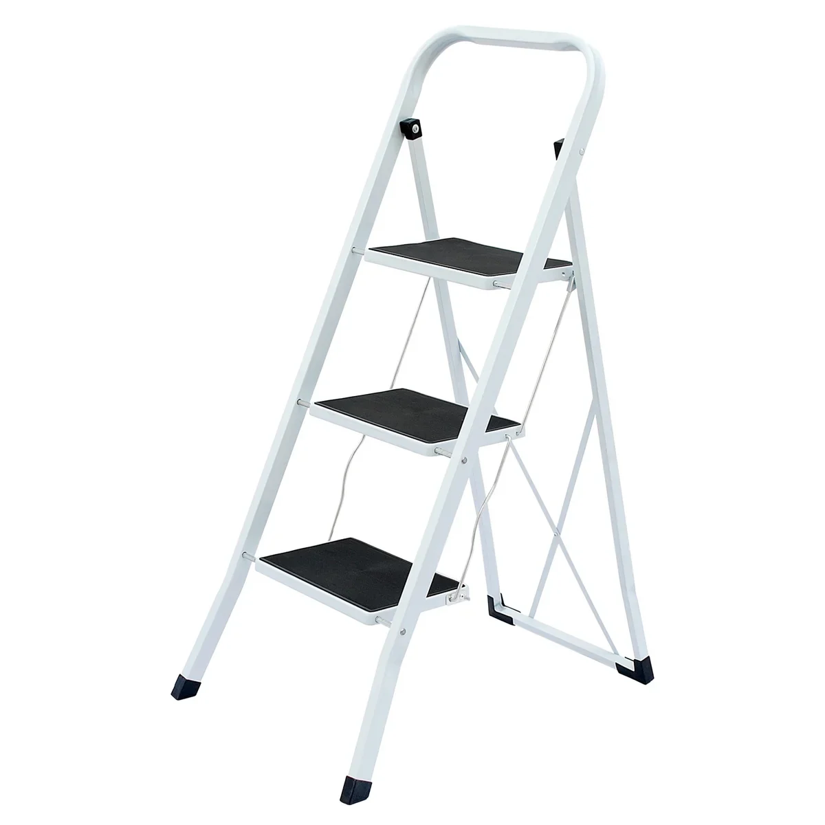 Lightweight Folding Step Stools with Anti-Slip Pedal - 330lbs Capacity (2 or 3 Step) - Image 8