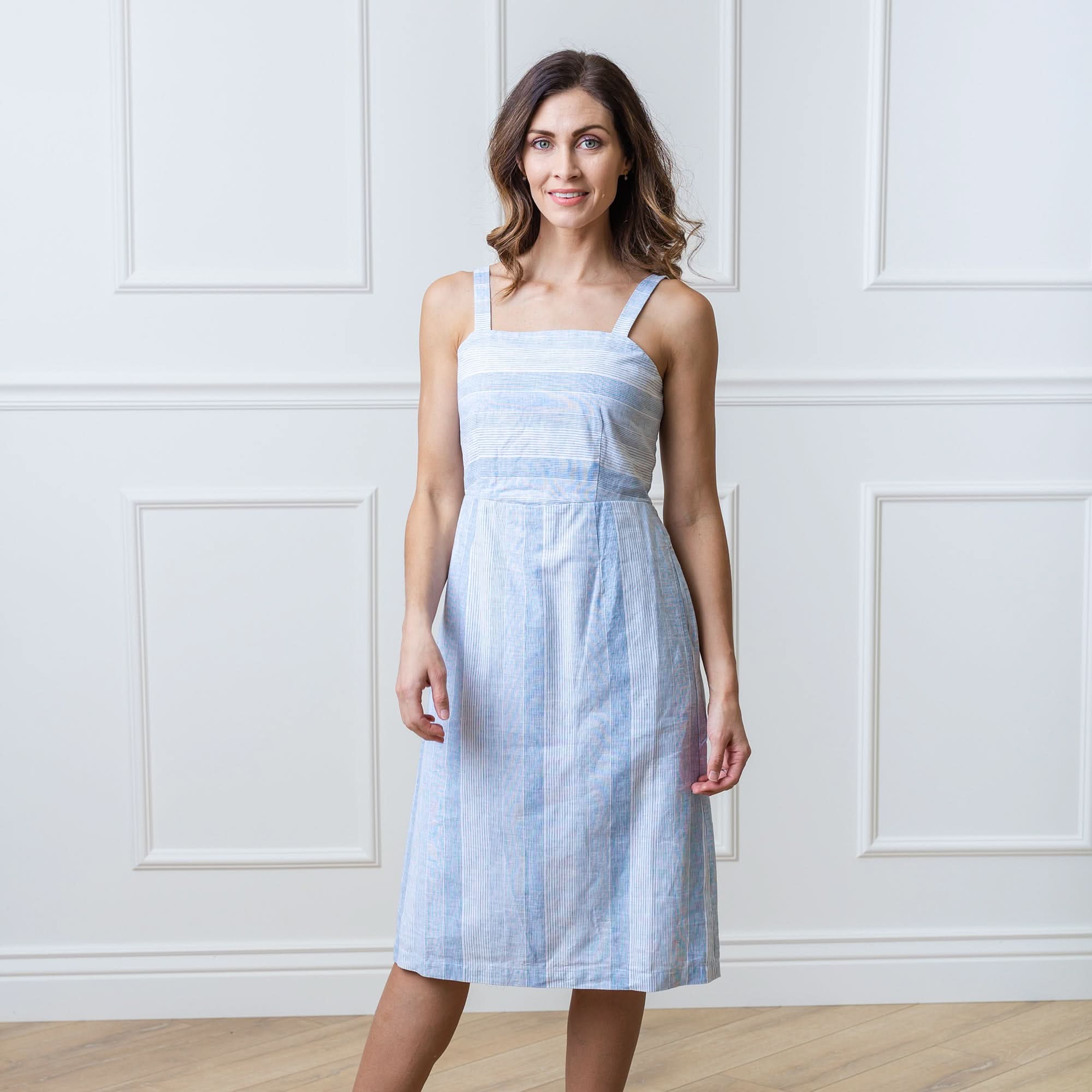 Linen Sheath Dress - Image 4