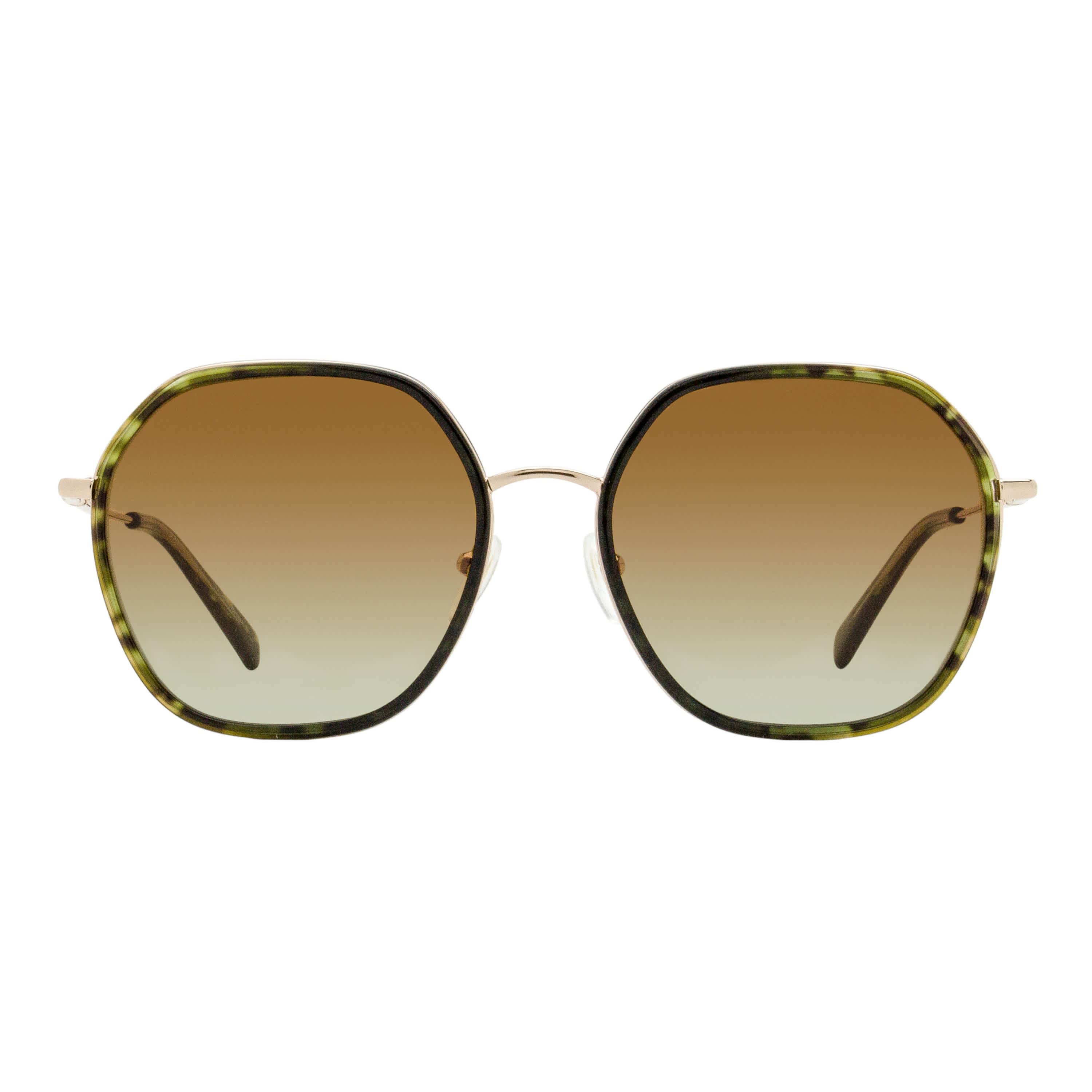 Longchamp Geometric Rimmed Sunglasses LO163S 743 Gold/Vintage Havana 58mm - Image 4