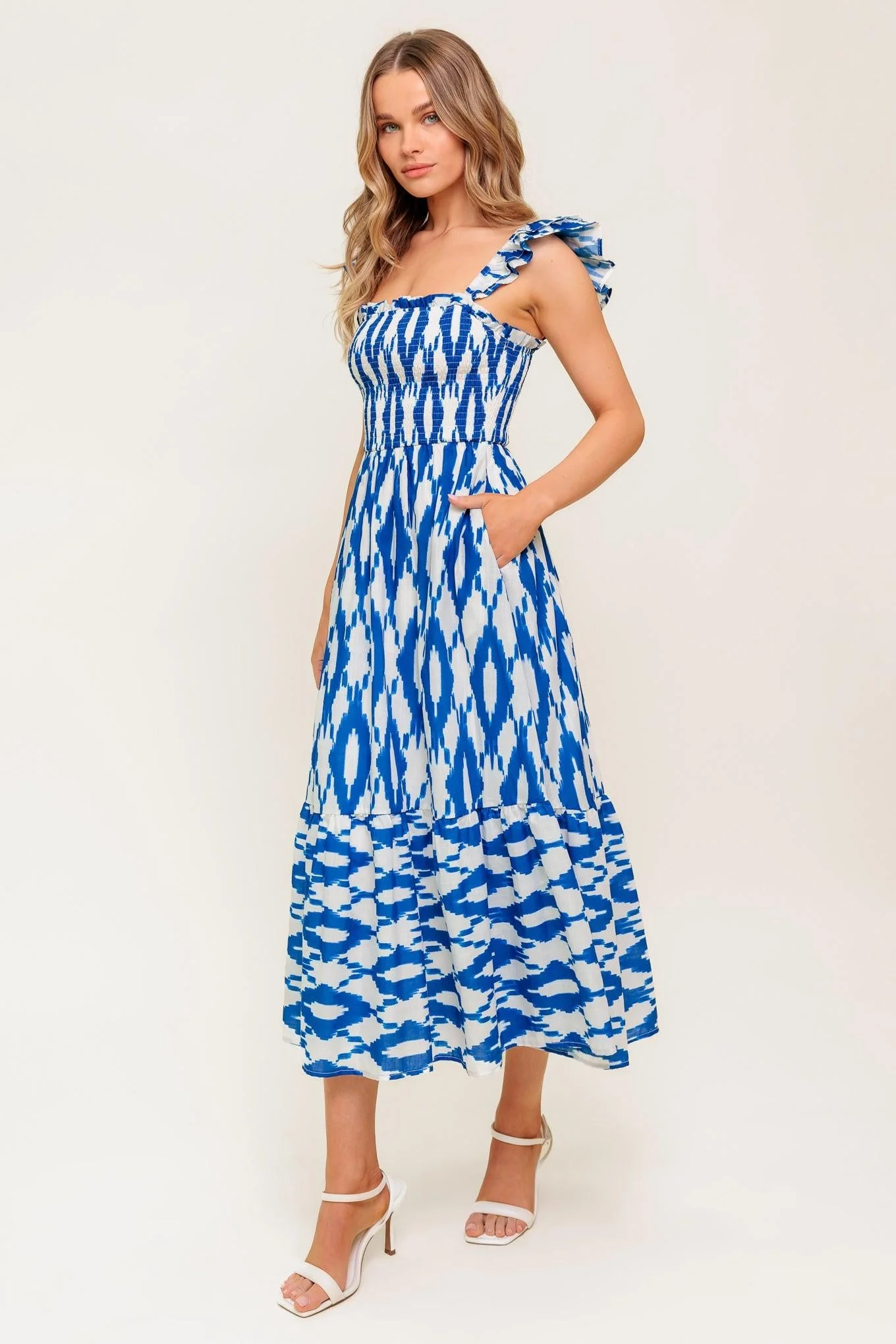 Lost in the Details Woven Midi Dress - Image 7