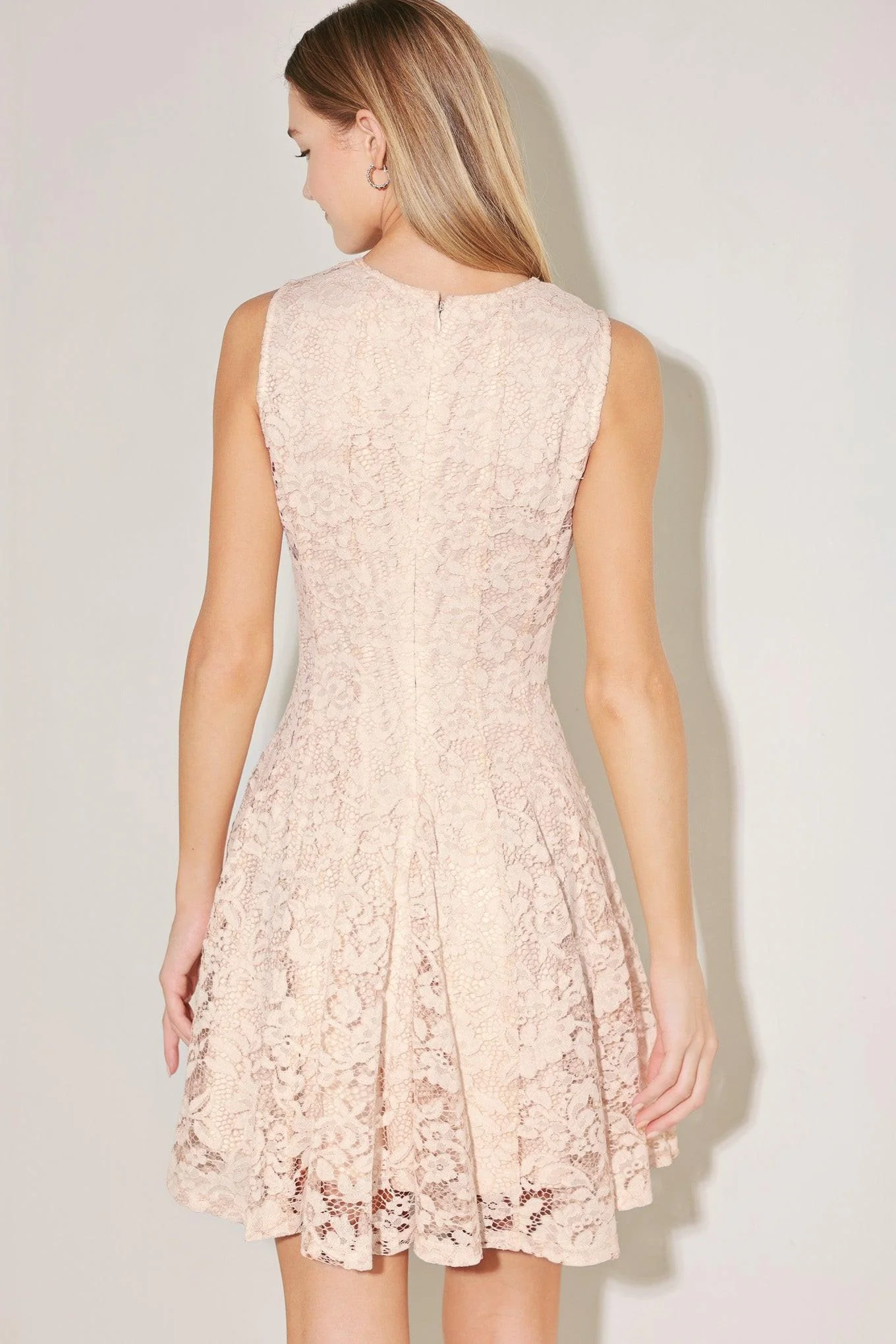 Love Story Woven Lace Mini Dress - Image 2