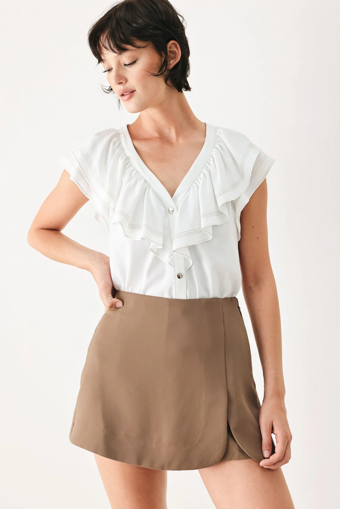 Lovely Afternoon Woven Skort - Image 4