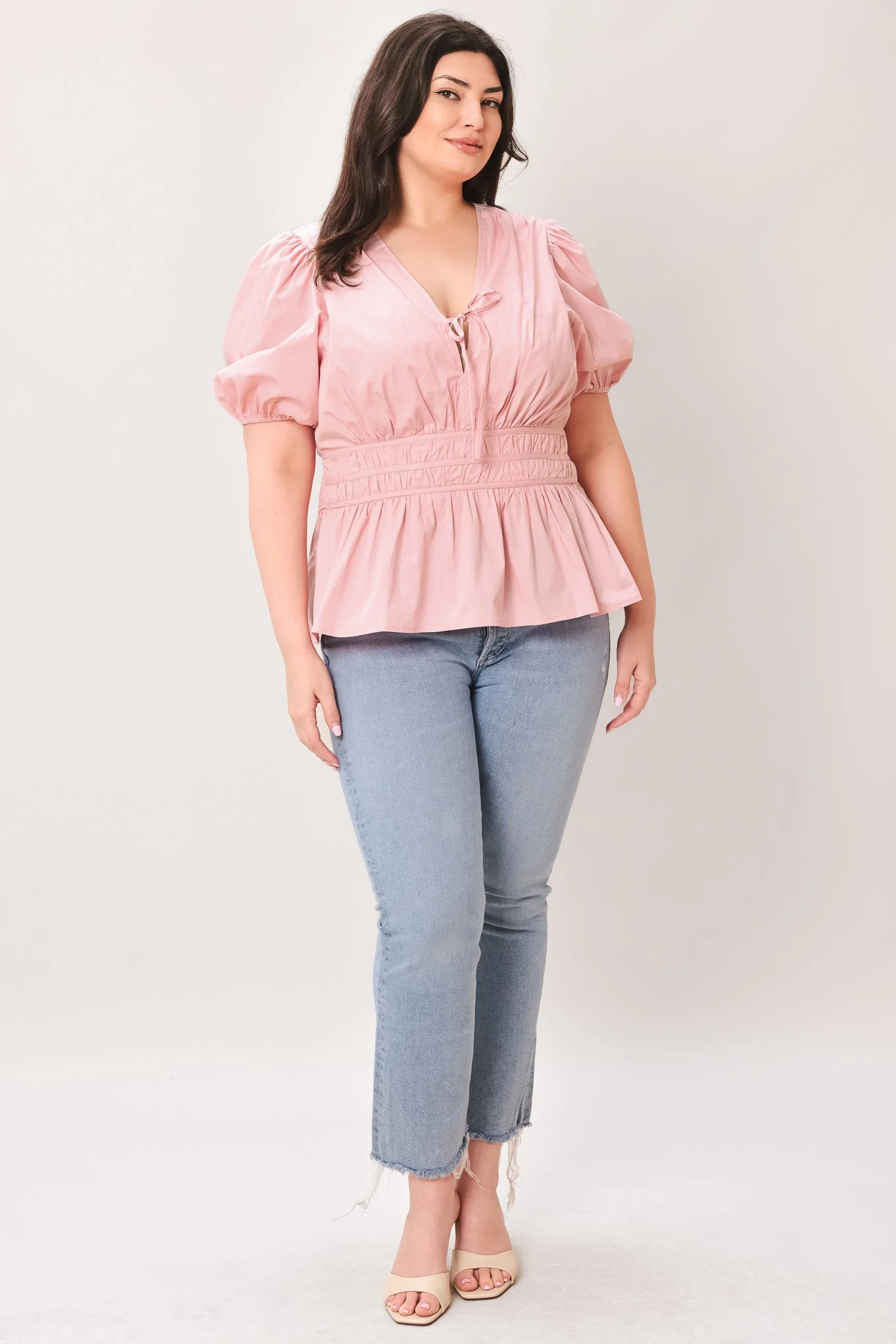 Lovely Charm Pink Woven Top - Image 9