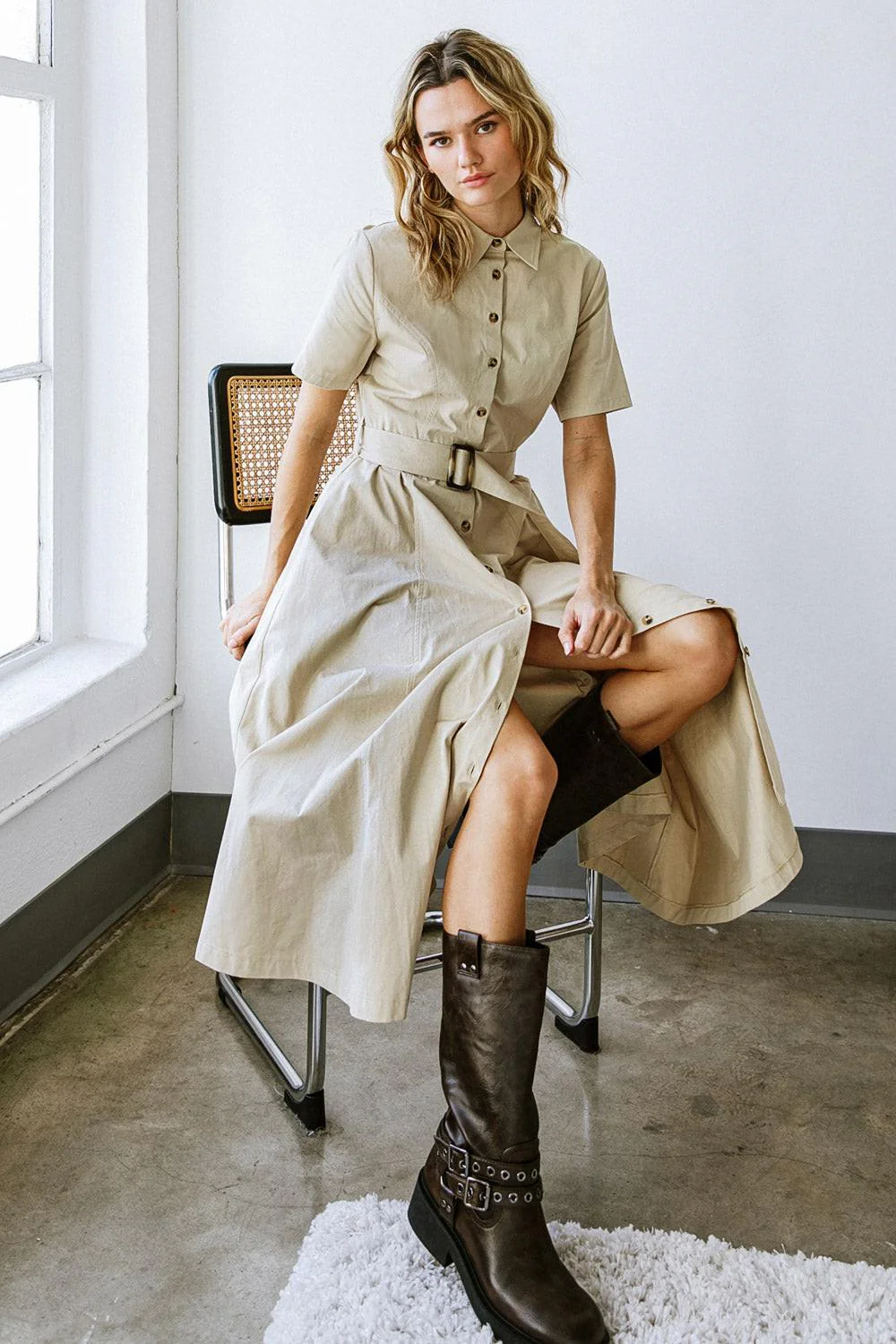 Lucky Me Woven Midi Dress - Image 10