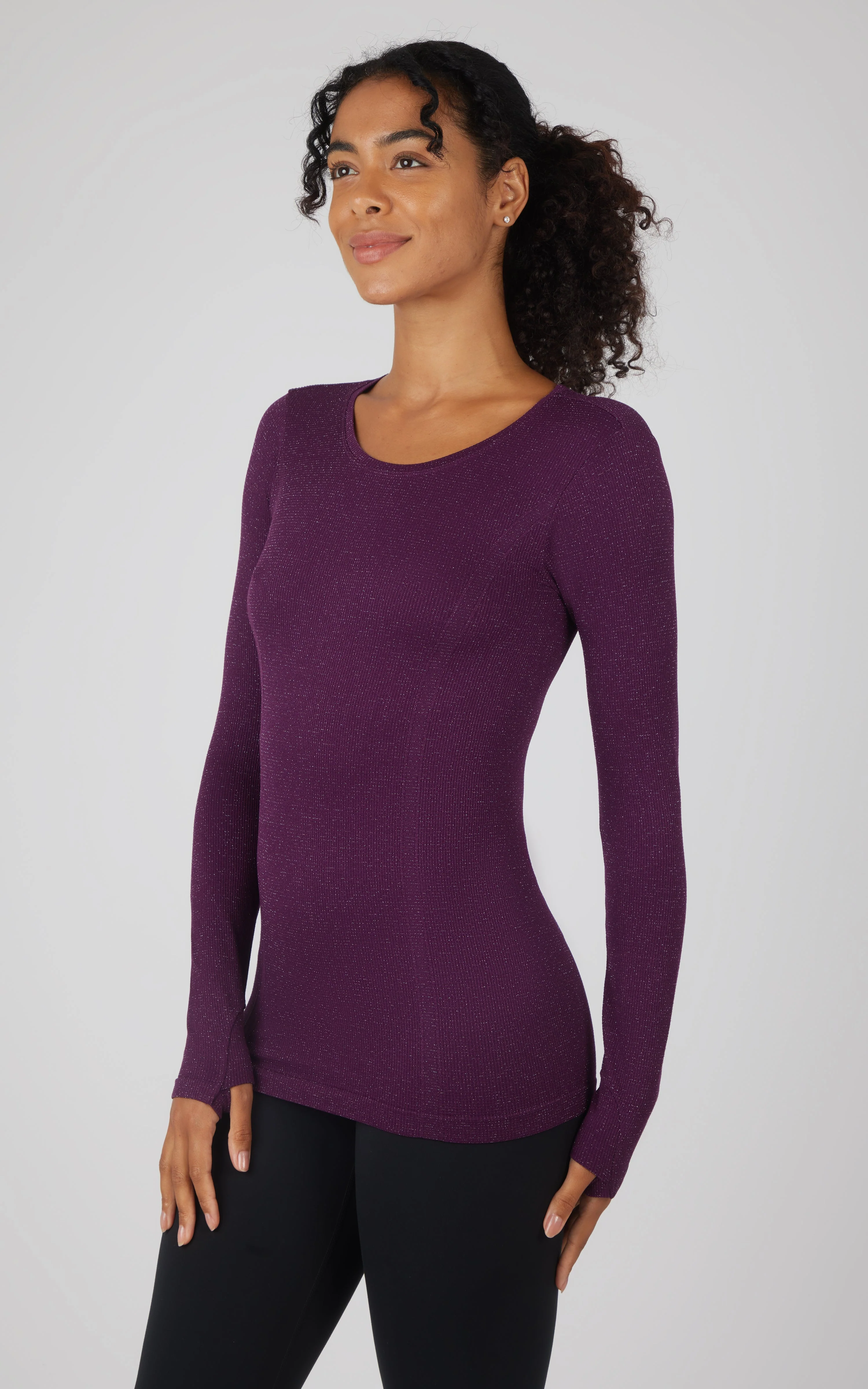 Lurex Seamless Long Sleeve Performance Shirt - Image 11