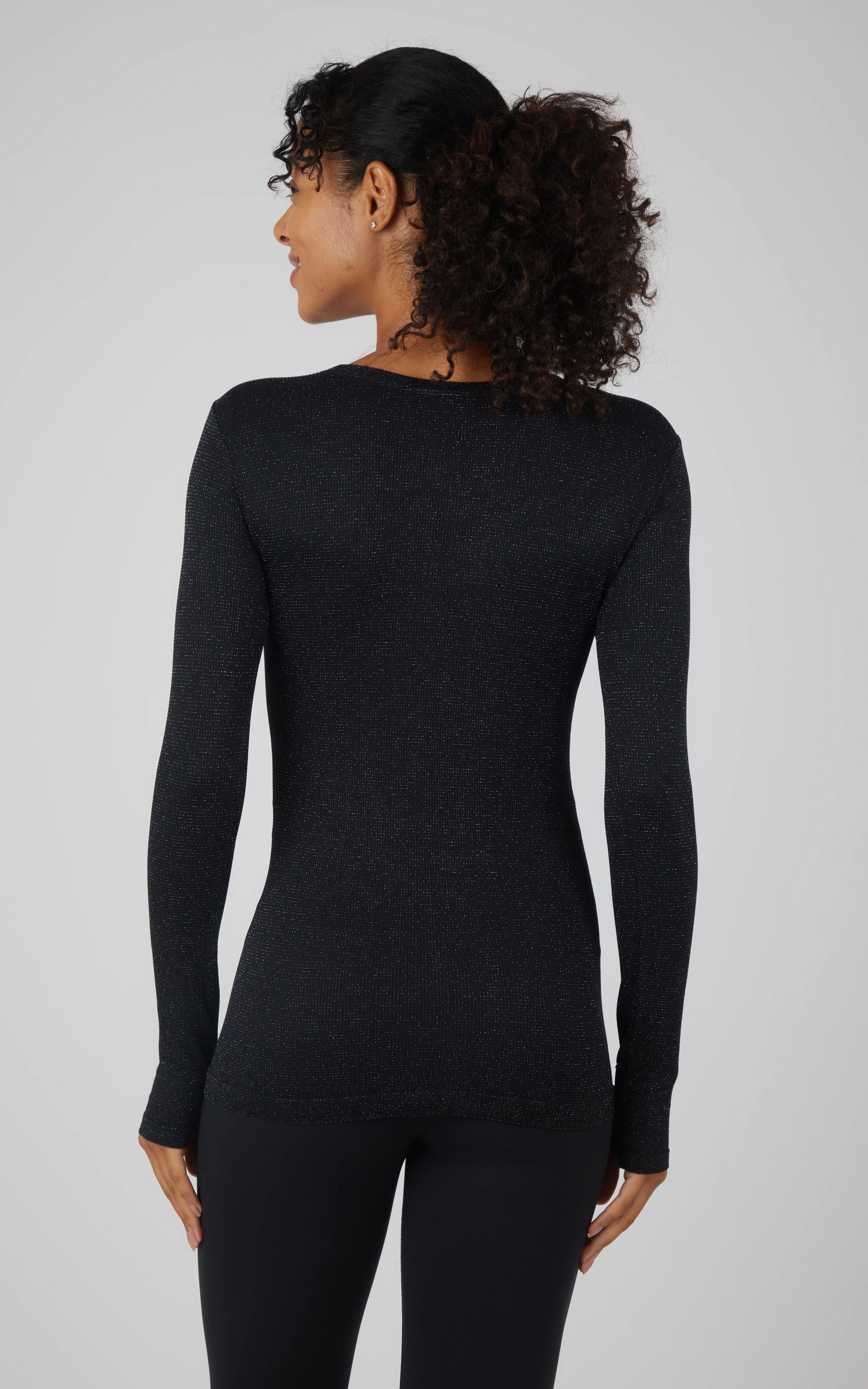 Lurex Seamless Long Sleeve Performance Shirt - Our Cafe Story - Image 6