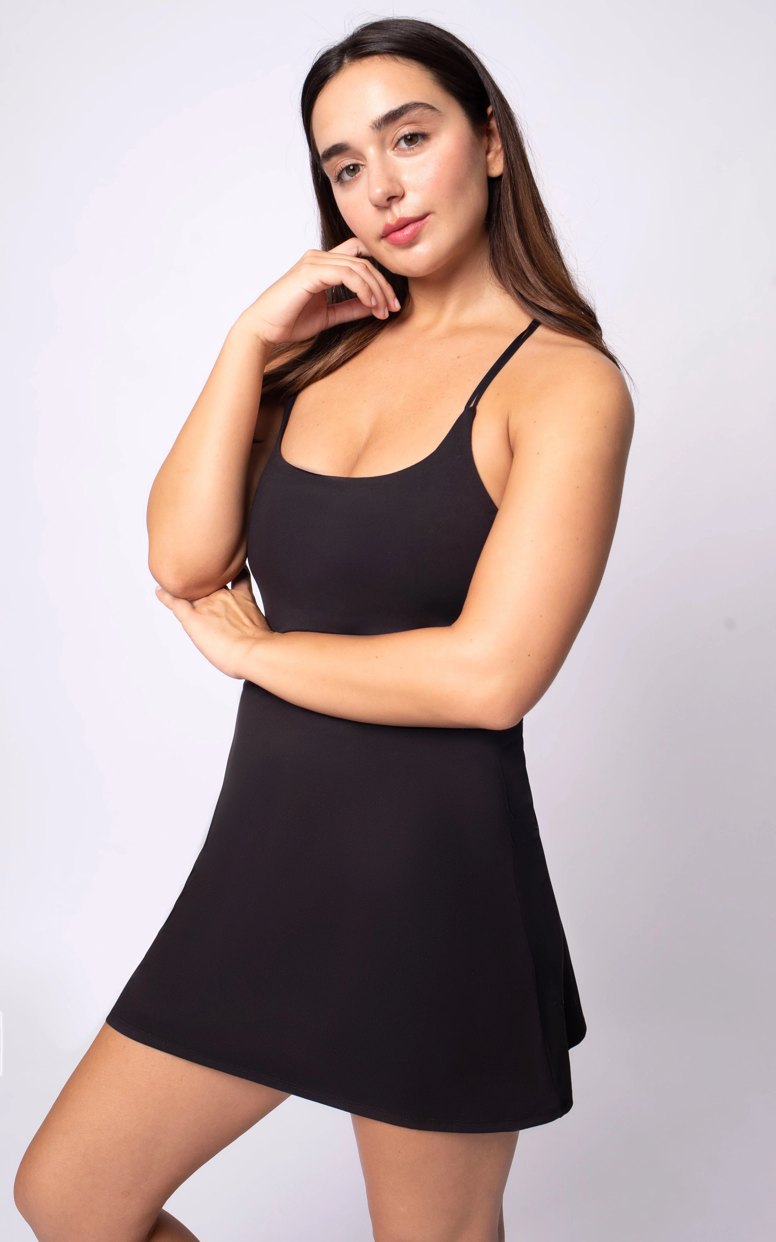 Lux  Dress with Built-In Bra and Shorts - Image 6