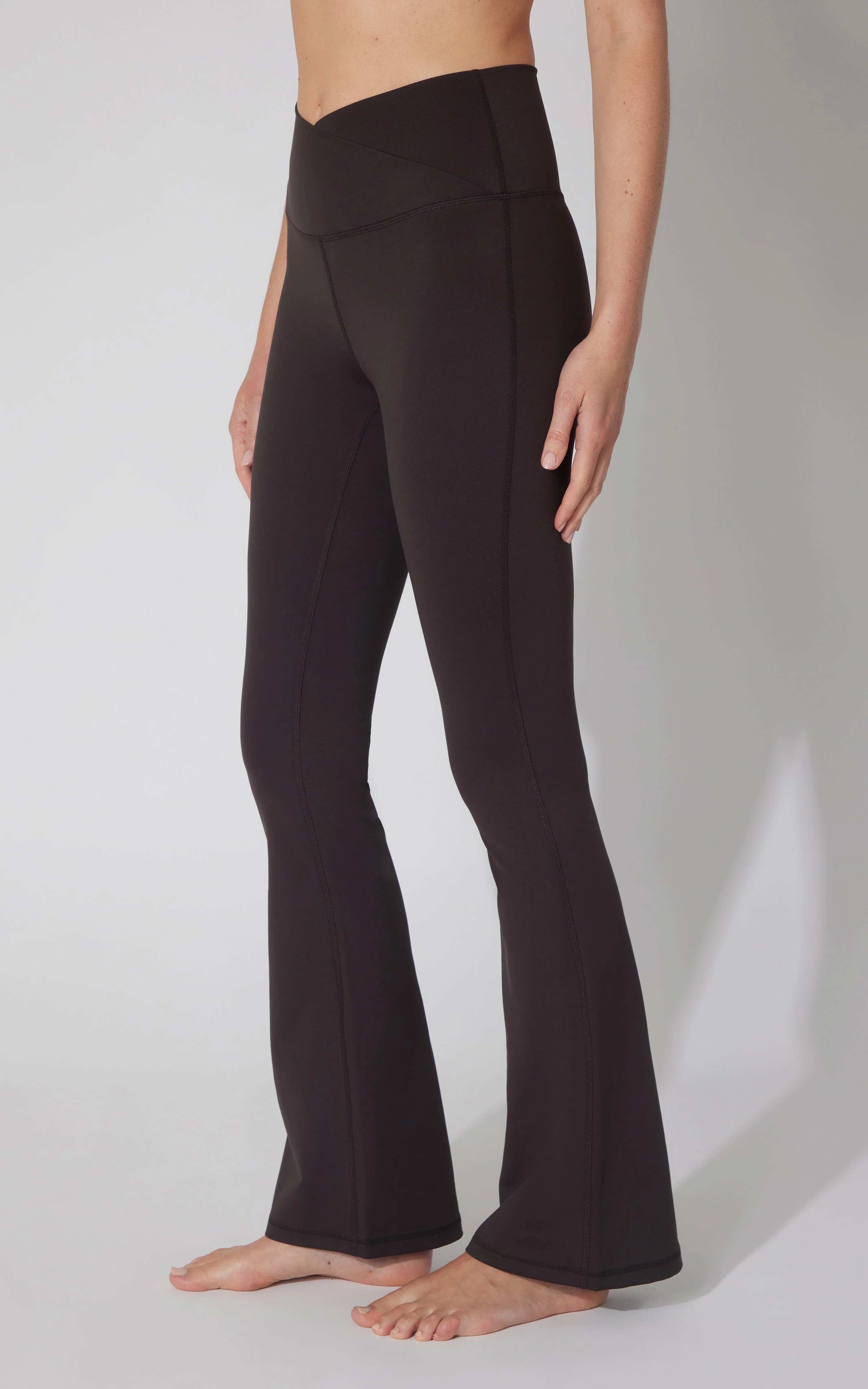 Lux Madison Crossover Elastic Free Waist 31 1/2 inch Flare Leg Pant - Image 16