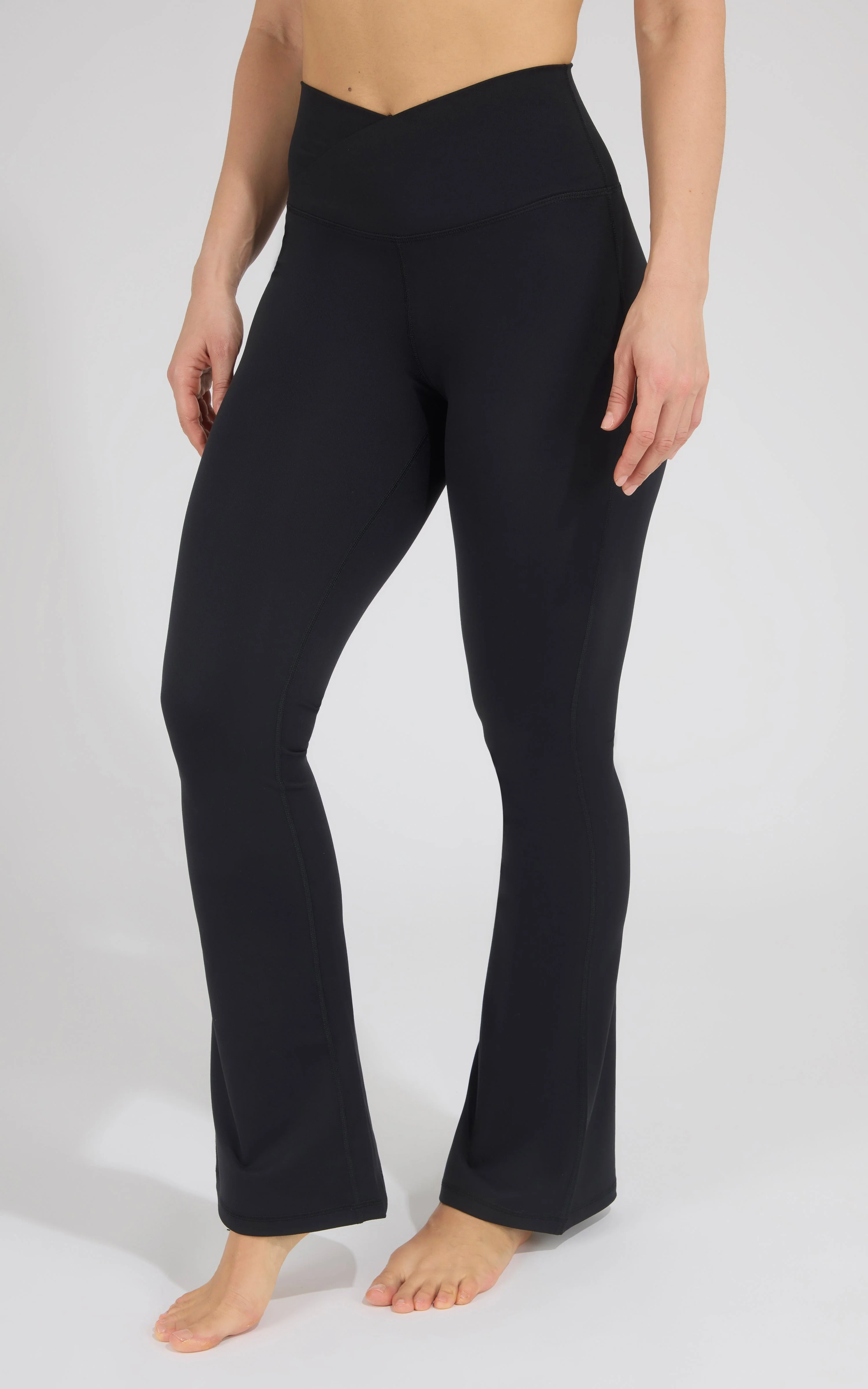 Lux Madison Crossover Elastic Free Waist Flare Leg Pant - Our Cafe Story - Image 24