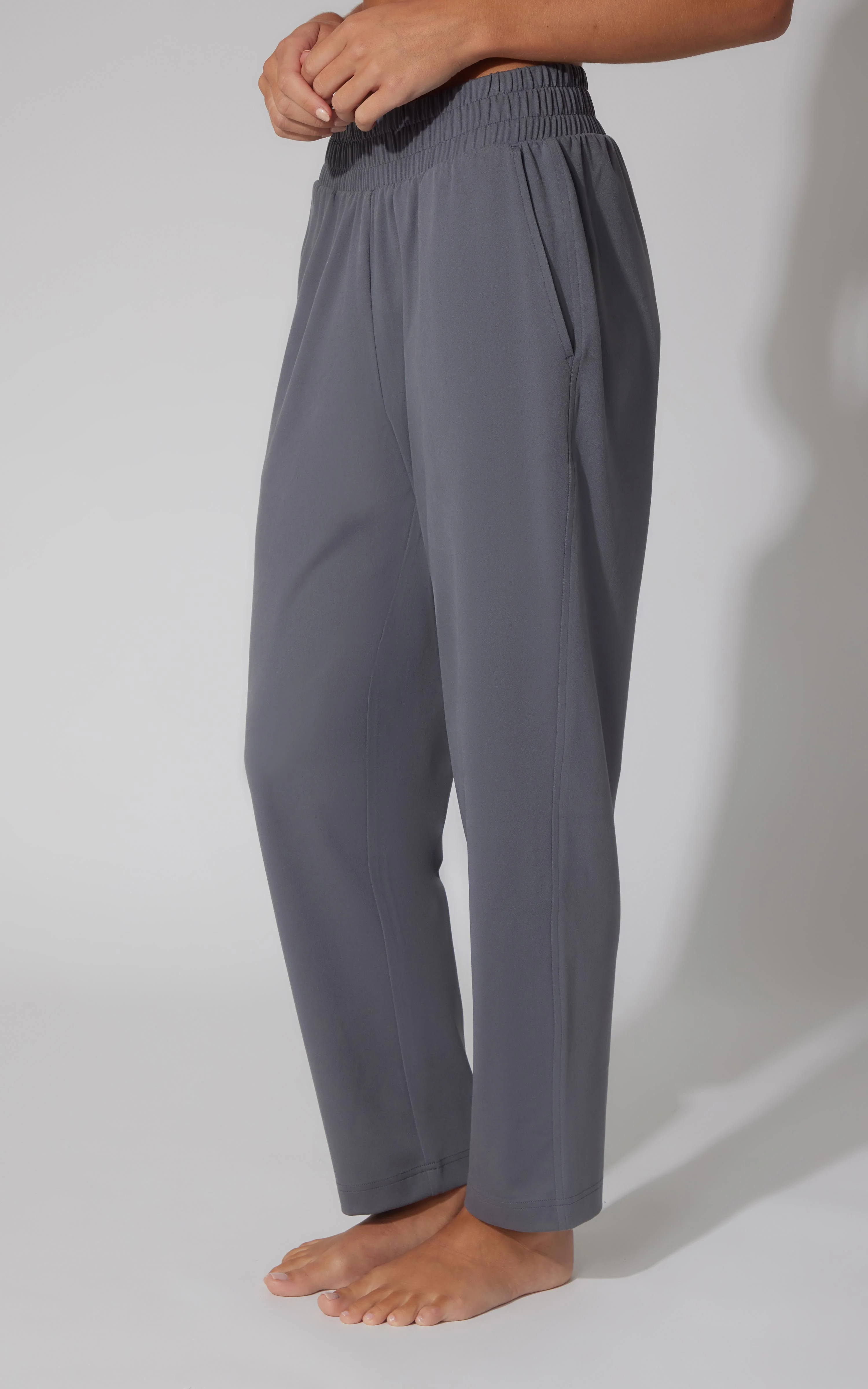 Lux Straight Leg Pant w Elastic Waist - Image 15