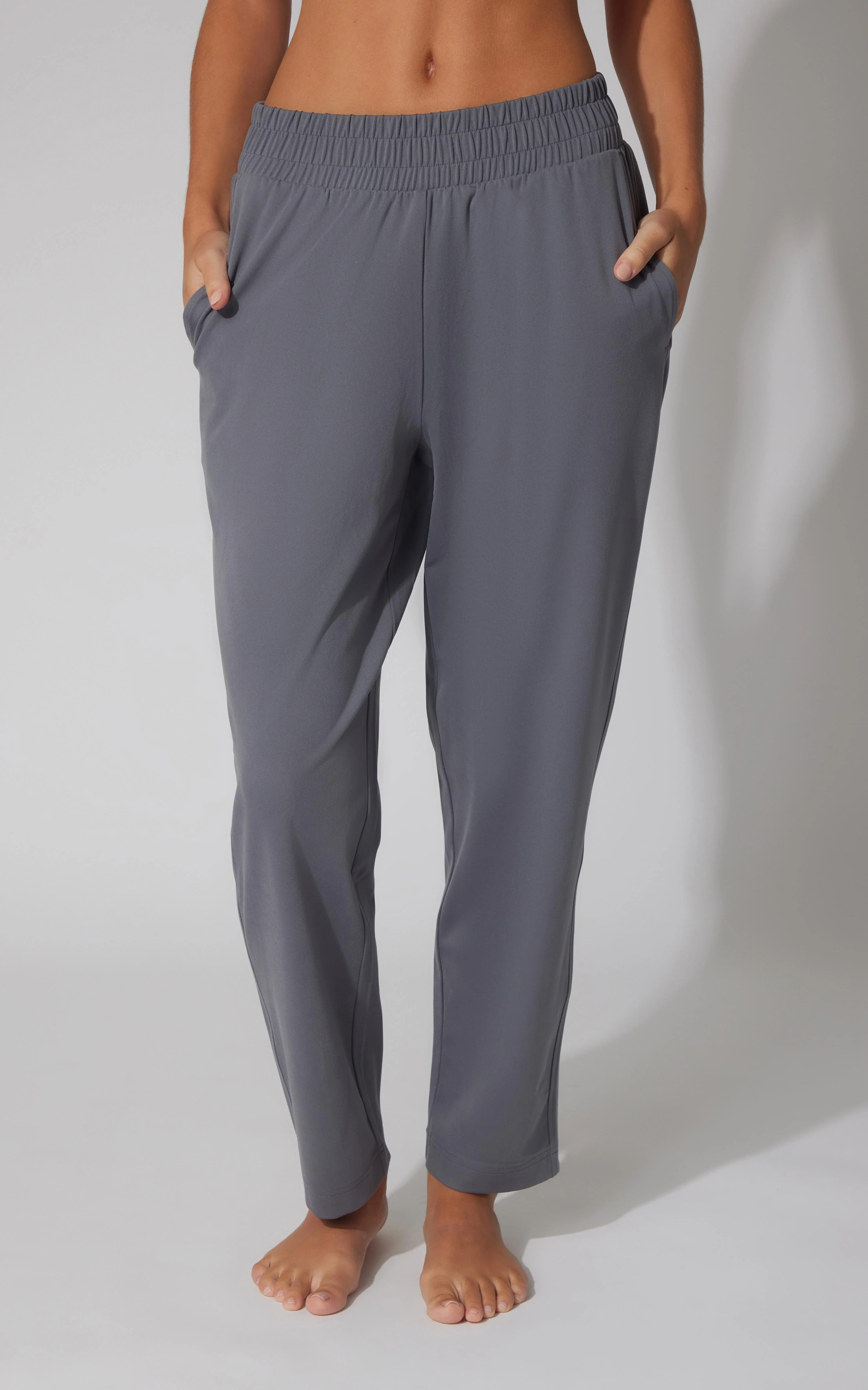 Lux Straight Leg Pant w Elastic Waist- Our Cafe Story - Image 13
