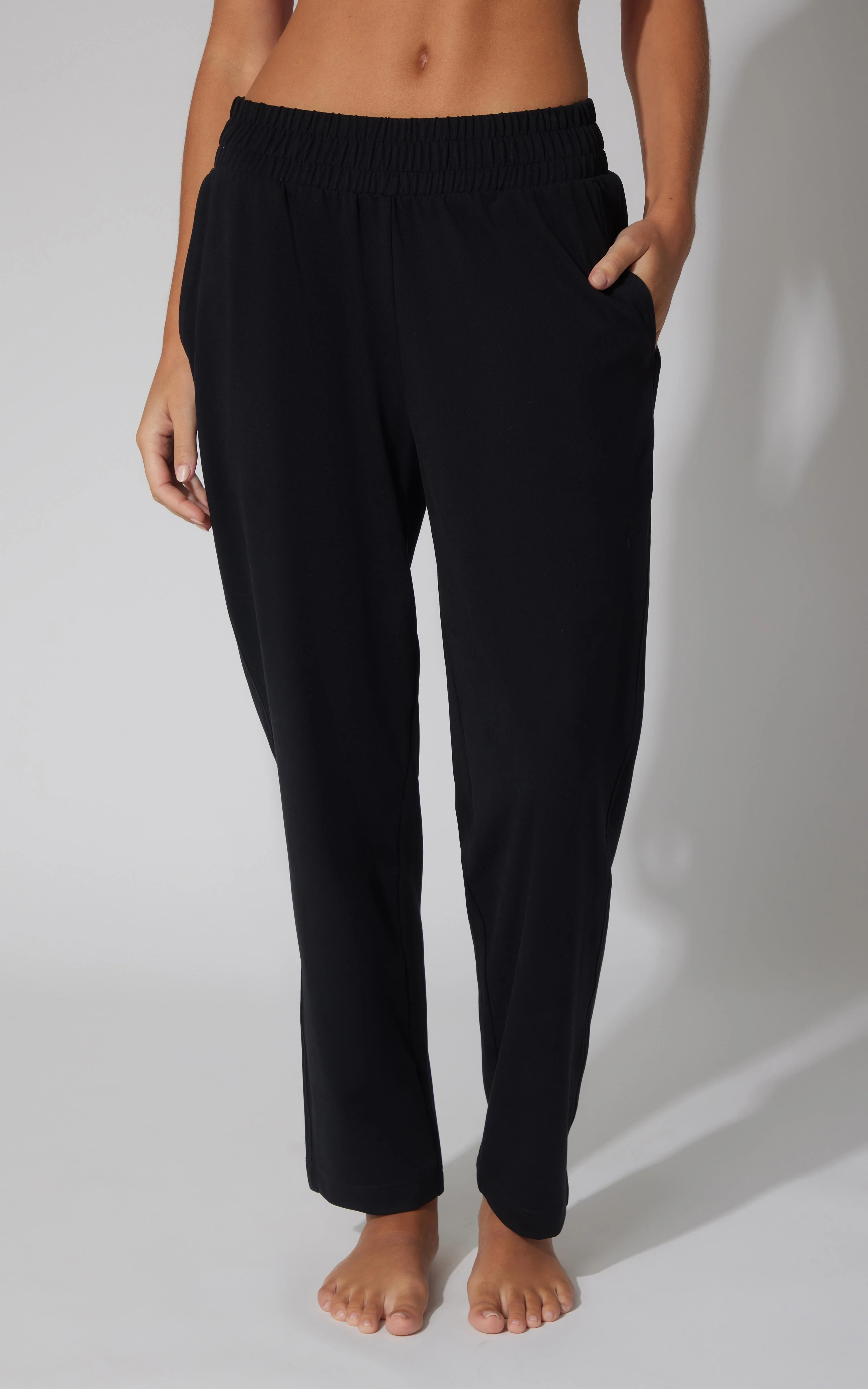 Lux Straight Leg Pant w Elastic Waist- Our Cafe Story - Image 8