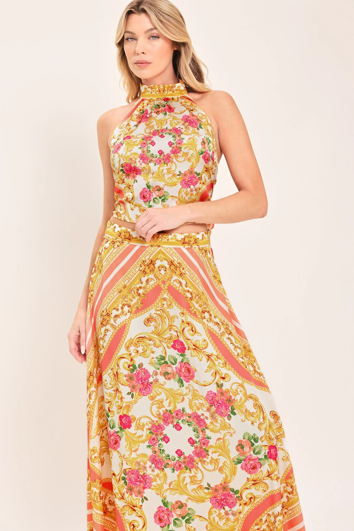 Luxe Love Story Woven Woven Crop Top - Image 7