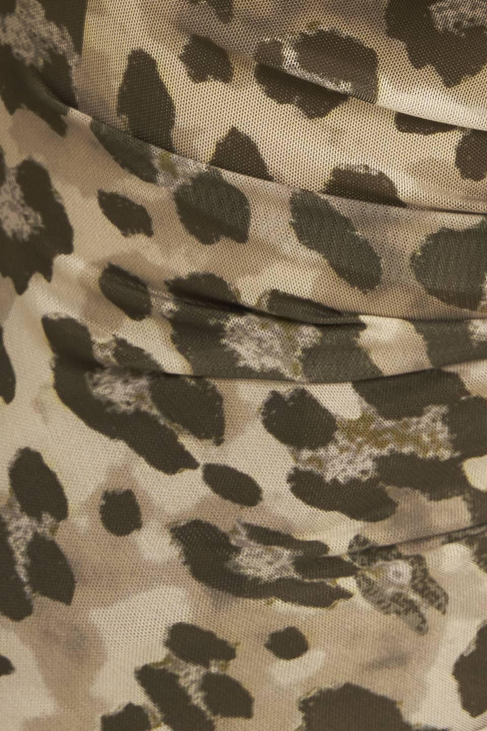 Luxe Trace Taupe Black Woven Top - Image 8