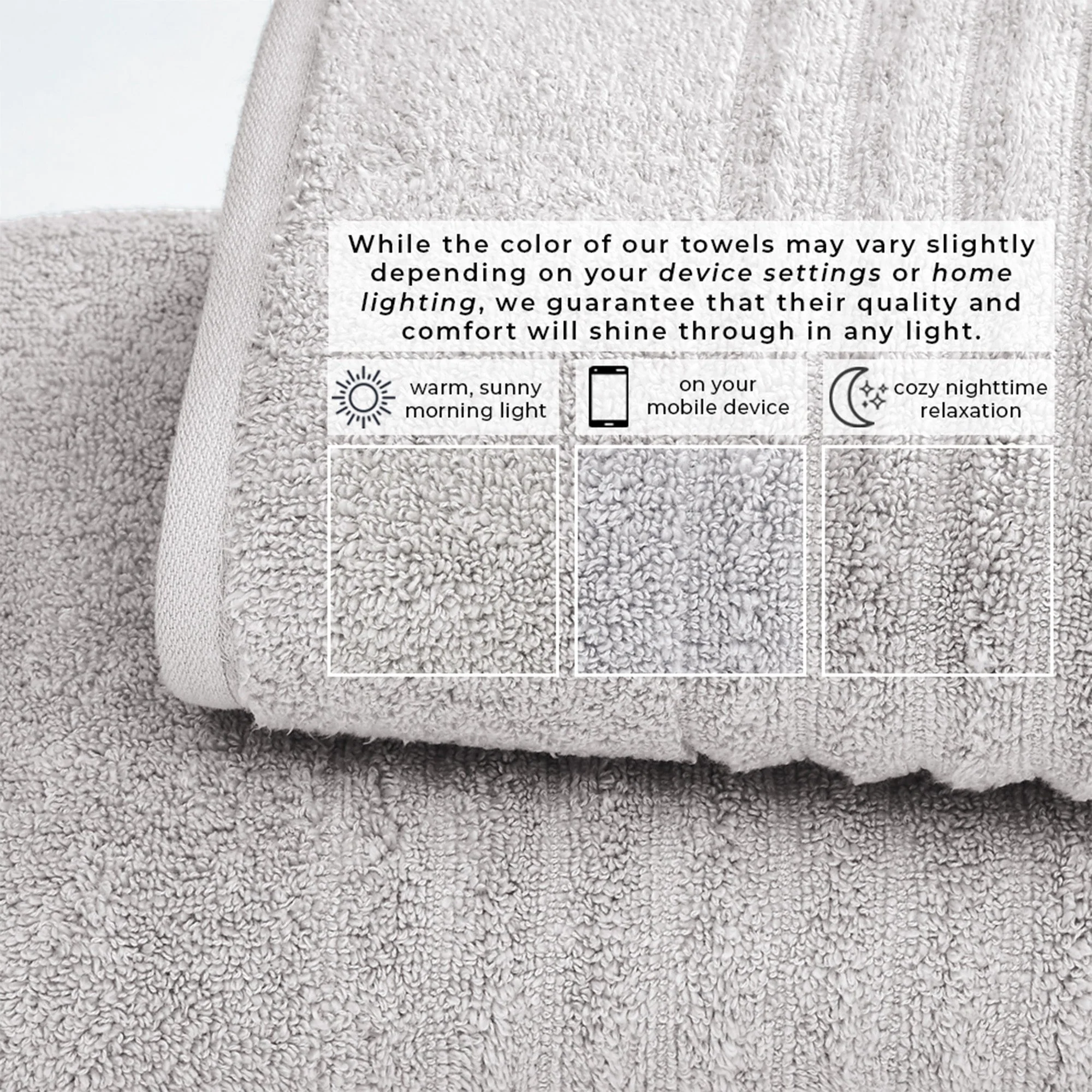 Luxury Combed Cotton Bath Towel Set - Karina Collection - Image 113