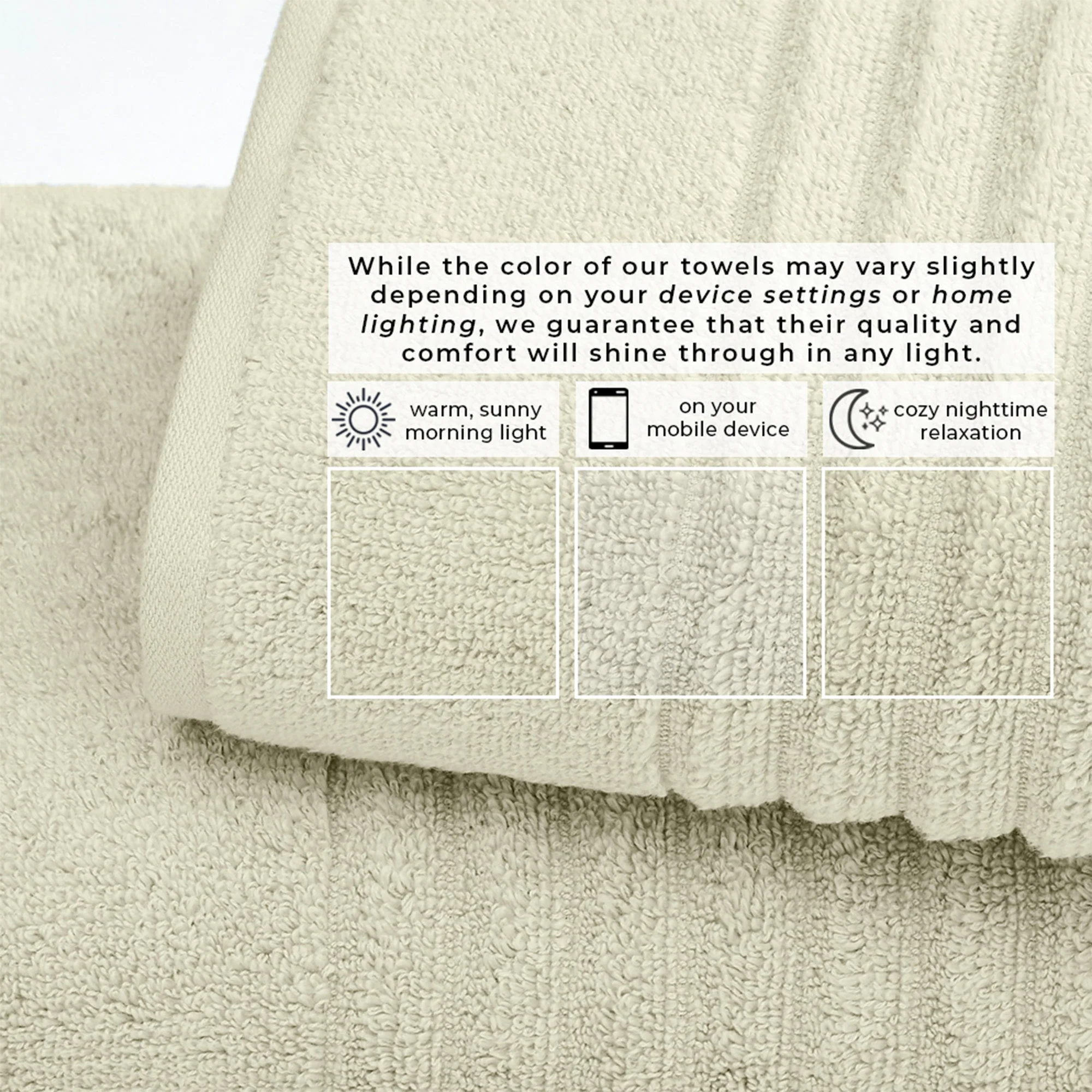 Luxury Combed Cotton Bath Towel Set - Karina Collection - Image 131