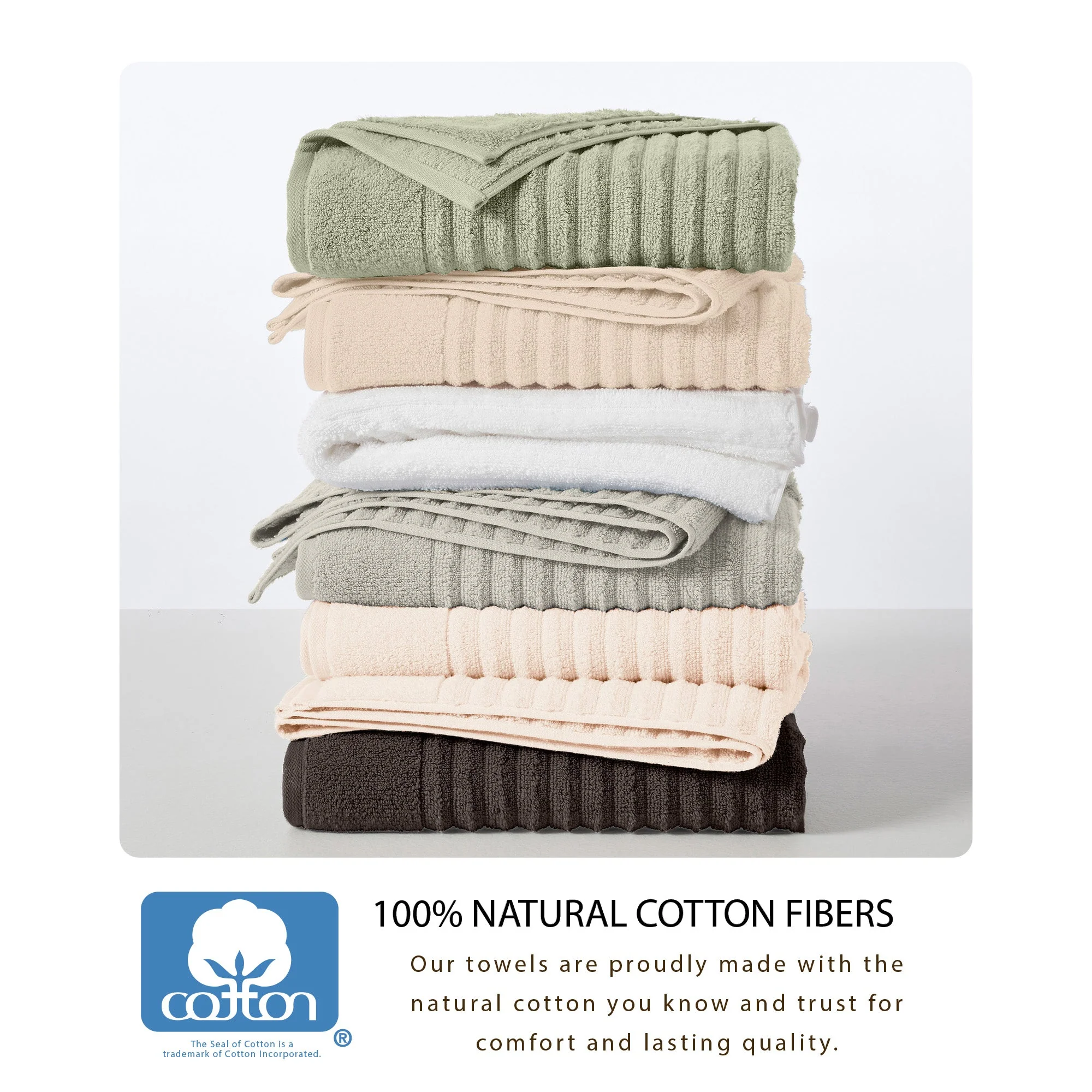 Luxury Combed Cotton Bath Towel Set - Karina Collection - Image 195
