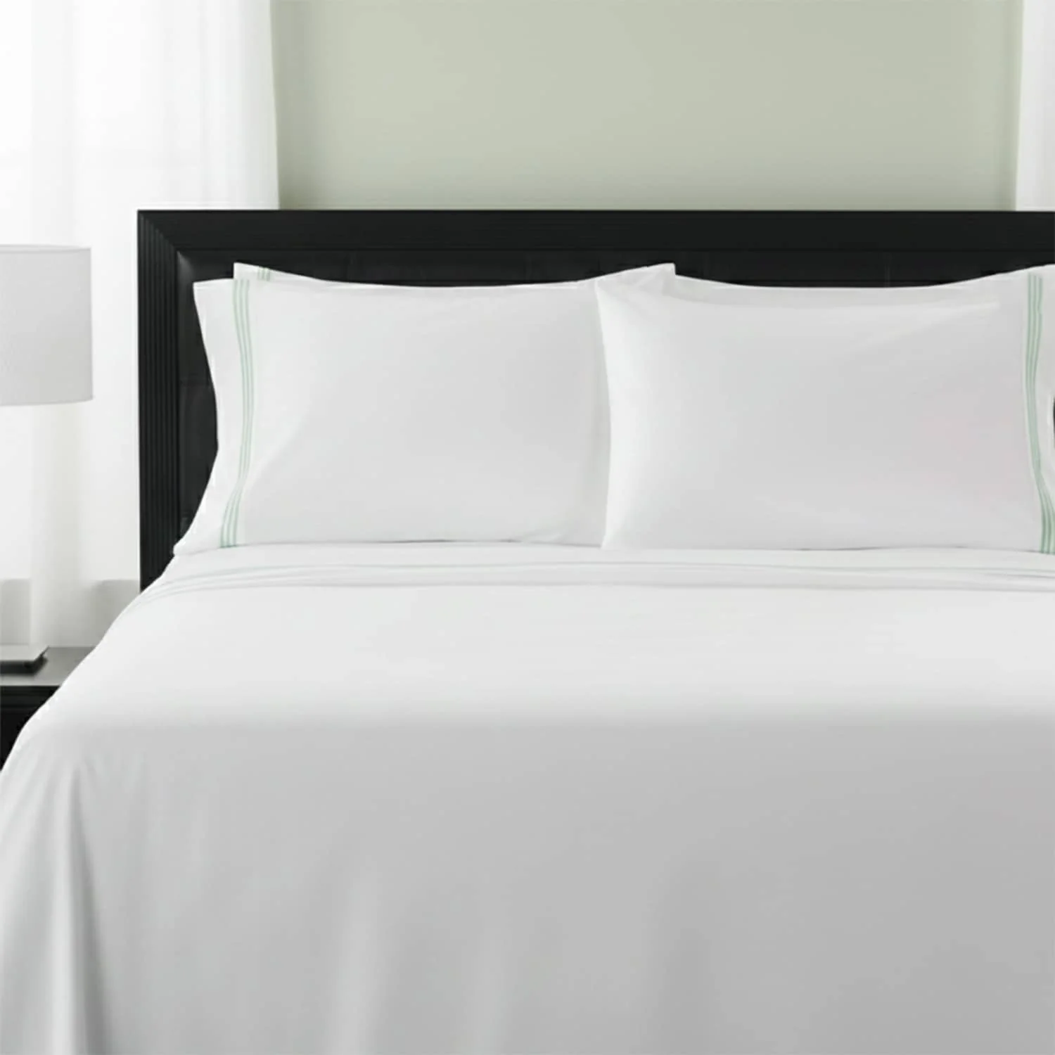 Luxury Home 3-Line Embroidered 4 Piece Buttery-Soft Microfiber Sheet Set, Wrinkle-Resistant, Deep Pockets Up to 14 - Image 5