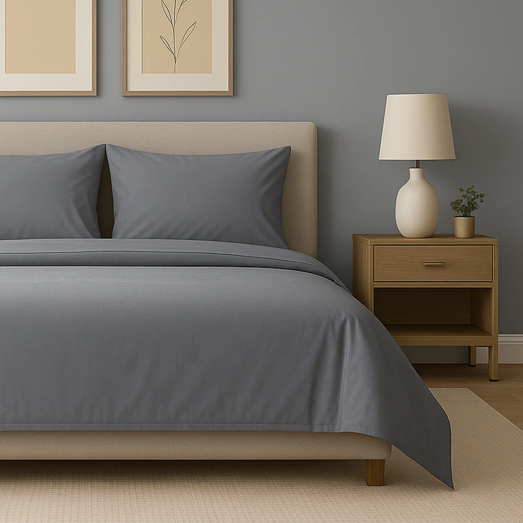 Luxury Home 4-Piece: Bamboo-Blend Sheet Set– Buttery Soft Cooling, Wrinkle-Resistant, Deep Pockets - Image 34