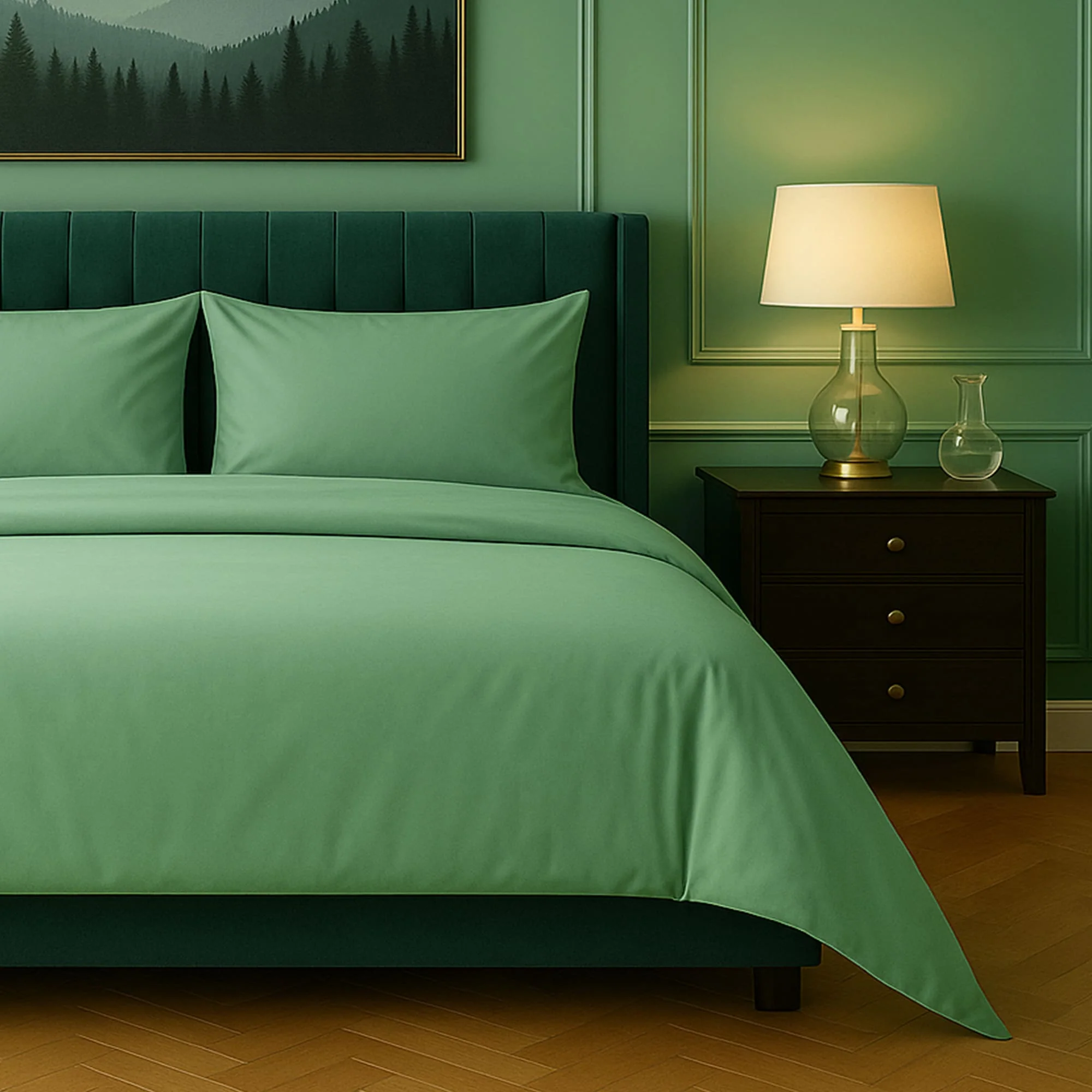 Luxury Home 4-Piece: Bamboo-Blend Sheet Set– Buttery Soft Cooling, Wrinkle-Resistant, Deep Pockets - Image 6