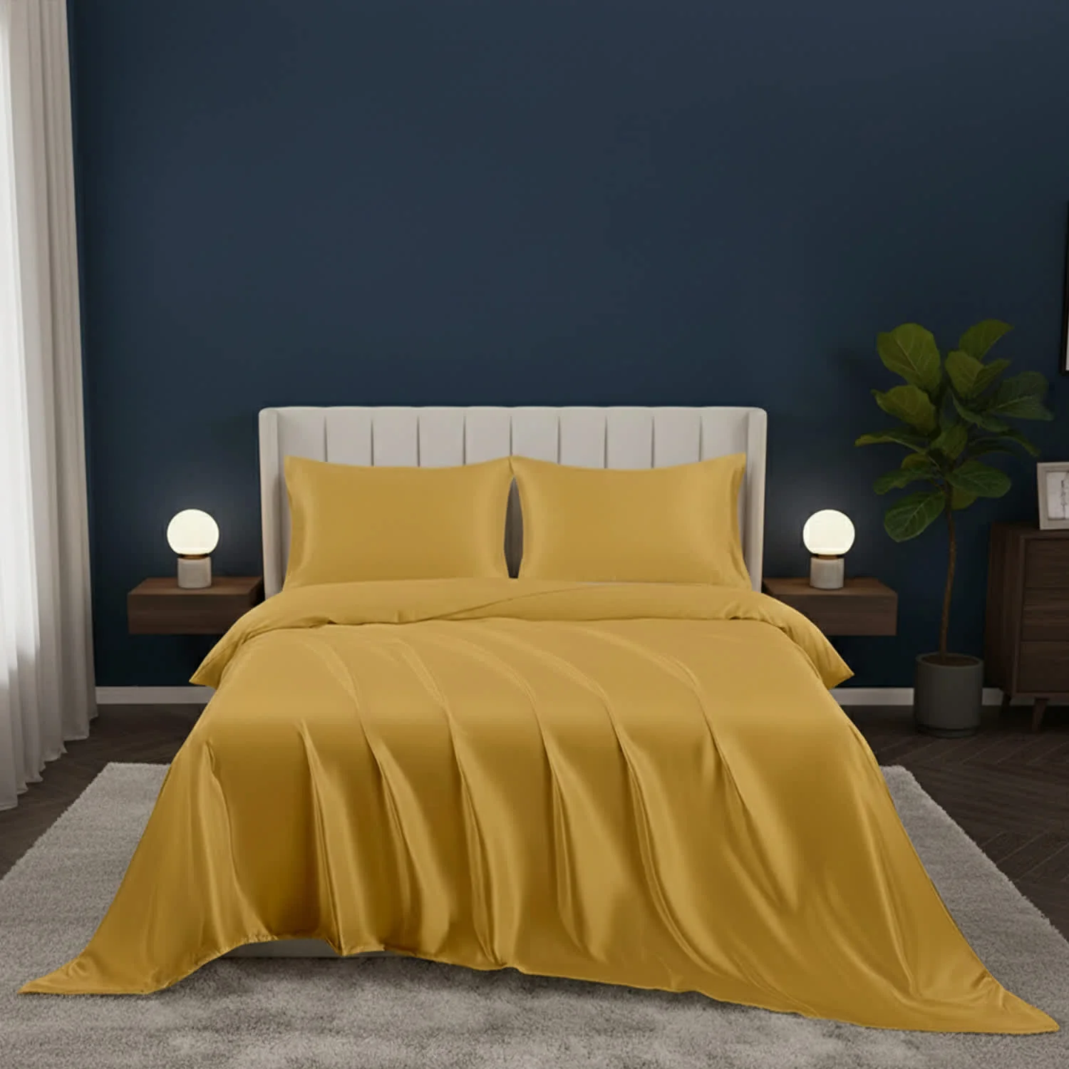 Luxury Home 4-Piece Silky-Soft Satin Sheet Set – Luxurious, Smooth Feel for Ultimate Comfort - Image 6