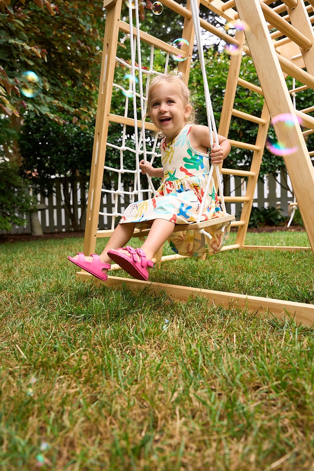 Magnolia 7-in-1 Real Wood Playset | Indoor & Outdoor Climbing Gym for Kids - Image 14