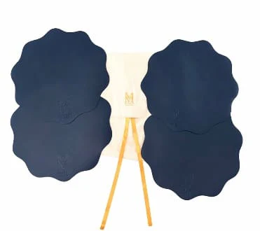 Maison Mazal Front Logo Scalloped Placemat - Image 8