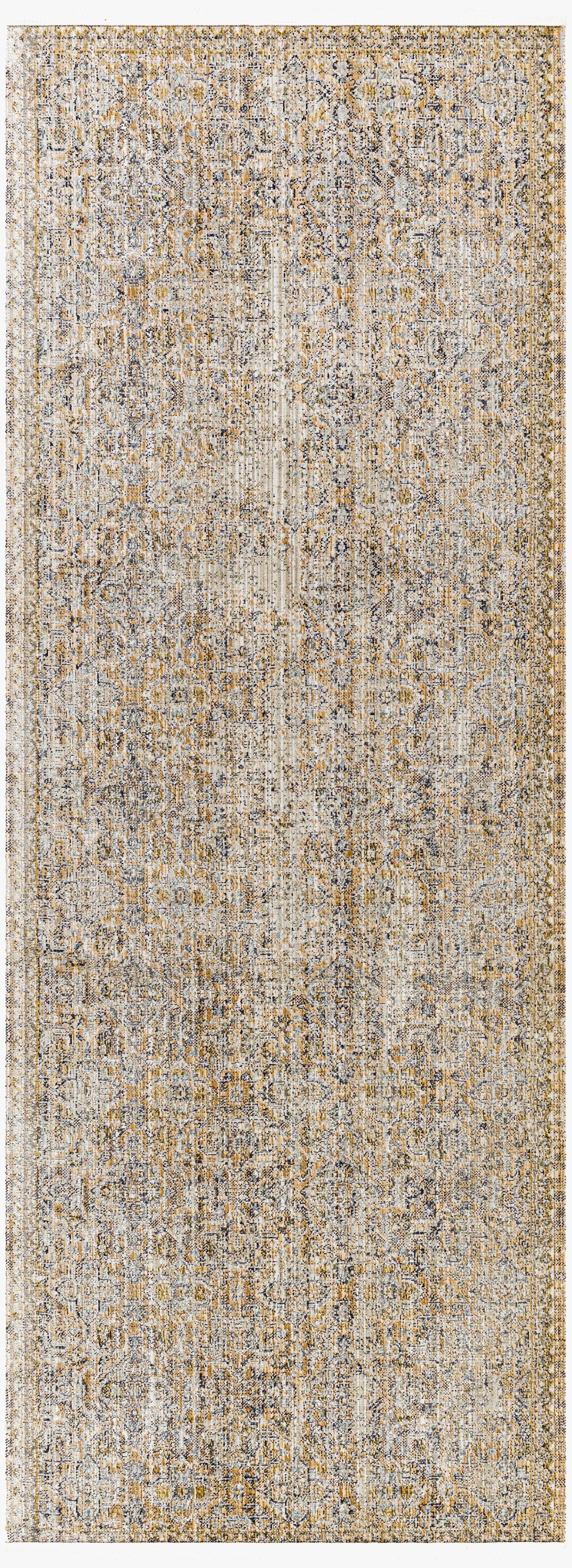 Margaret Beige & Blue Washable Outdoor Rug - Becki Owens x Livabliss - Clearance - Image 4