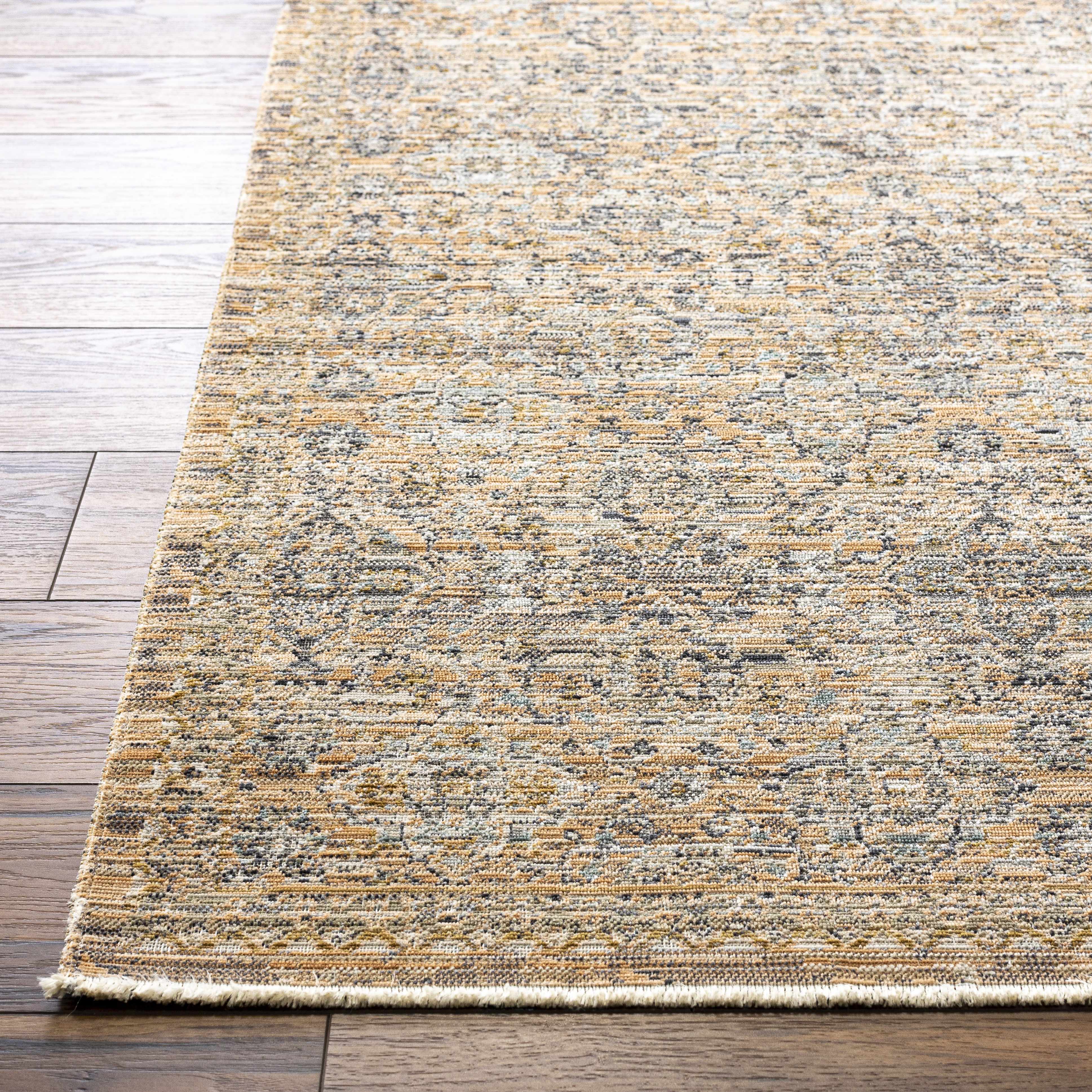 Margaret Beige & Blue Washable Outdoor Rug - Becki Owens x Livabliss - Clearance - Image 5