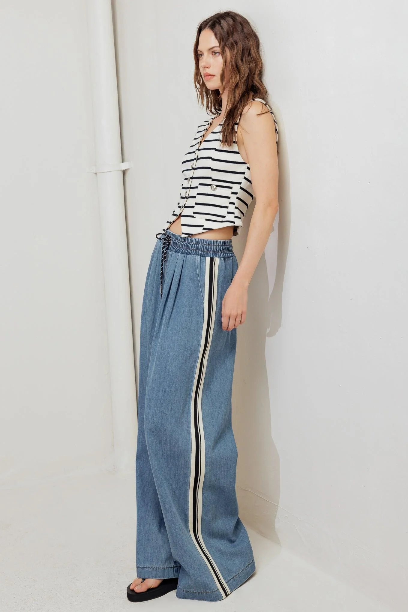 Marine Chic Woven Vest - Image 7