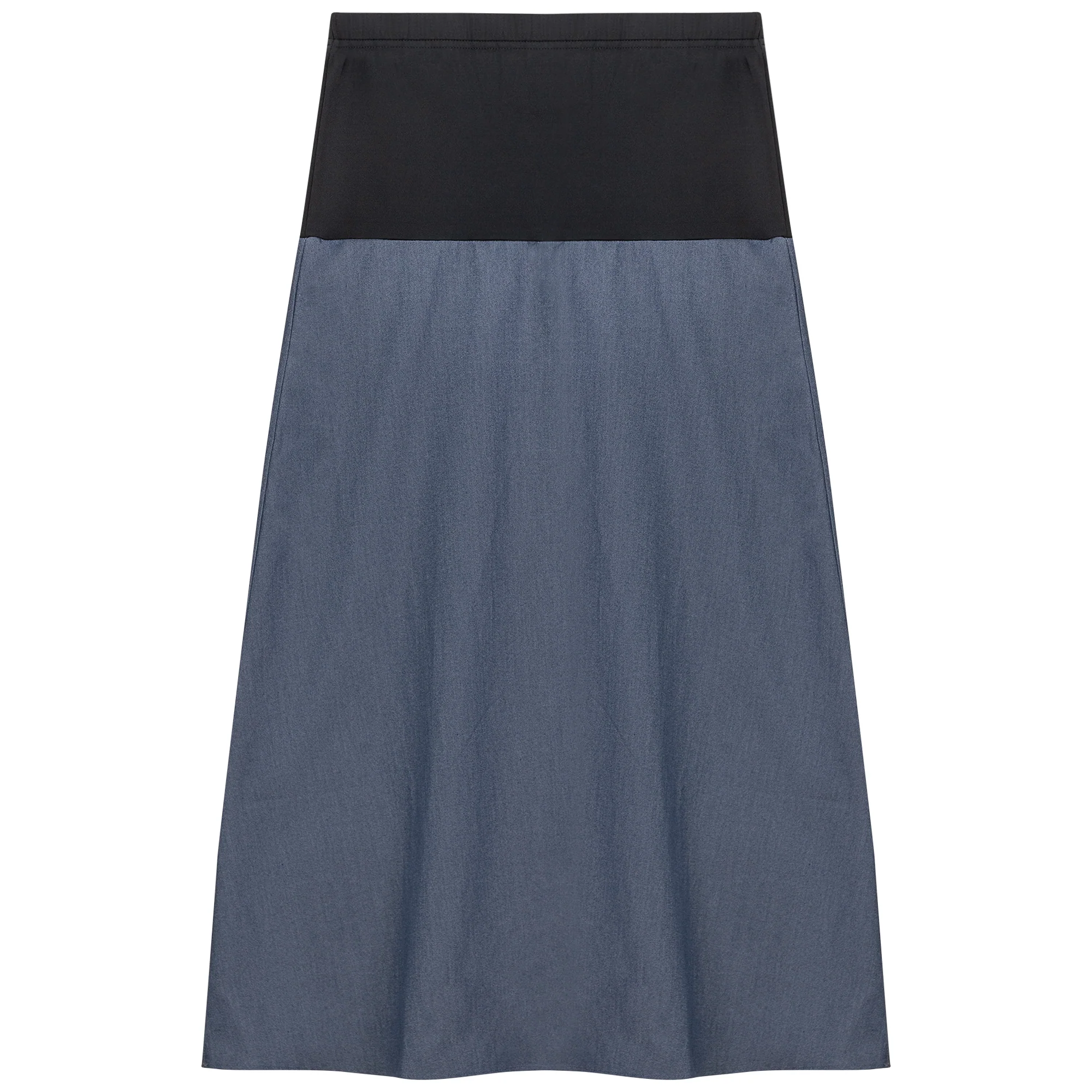 Maternity Chambray Midi Skirt - Image 2