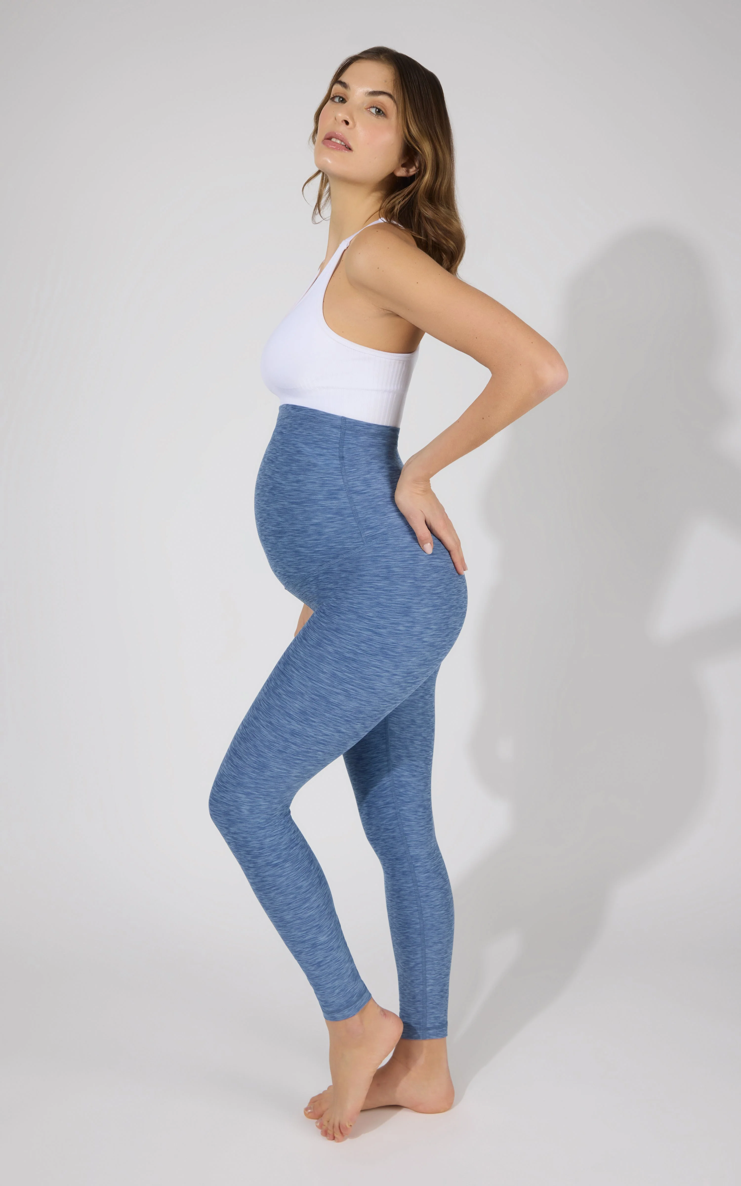 Maternity Heathered Lux Ankle Legging - Image 13
