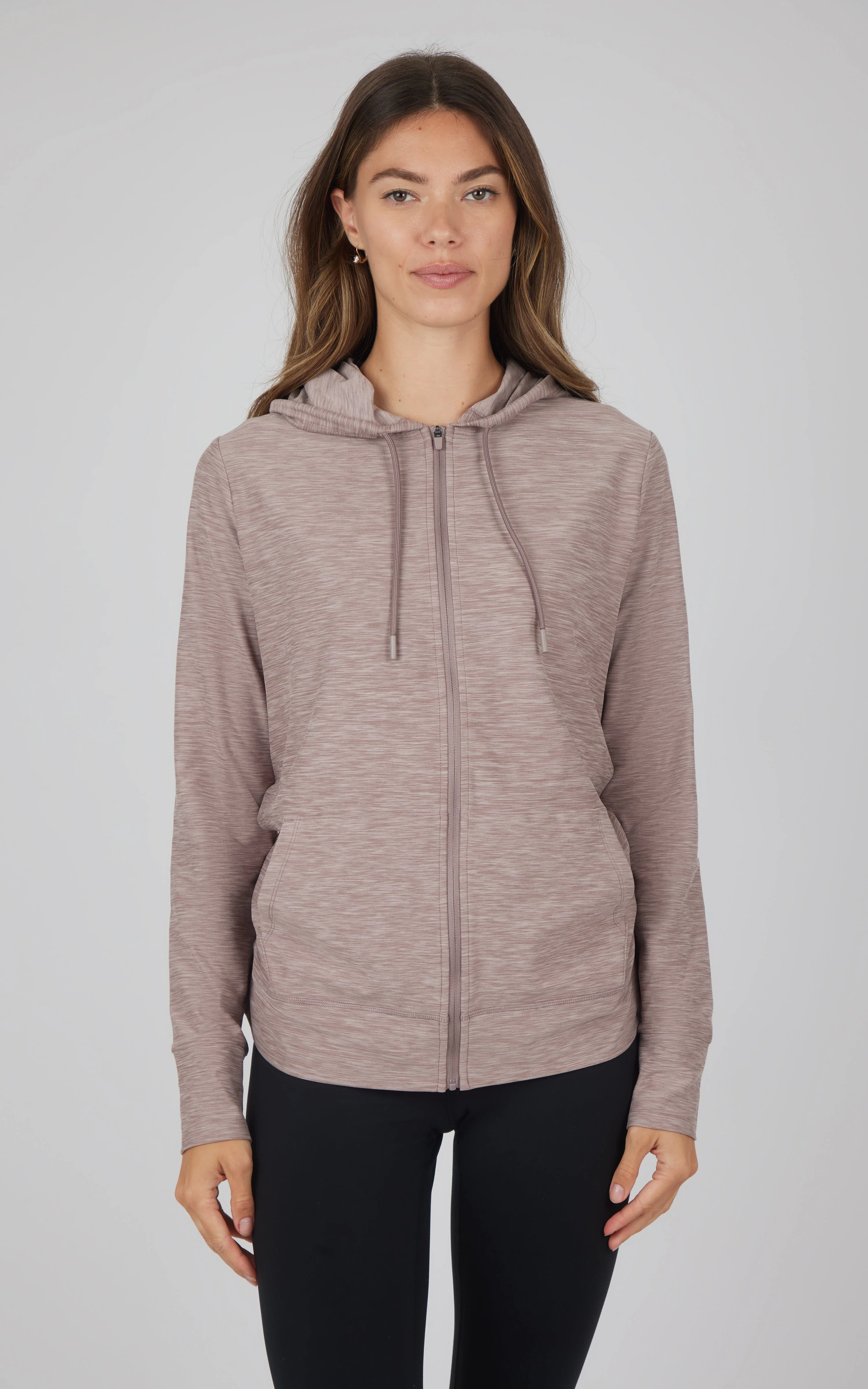 Maternity Heathered Lux Full Zip Jacket - Image 12