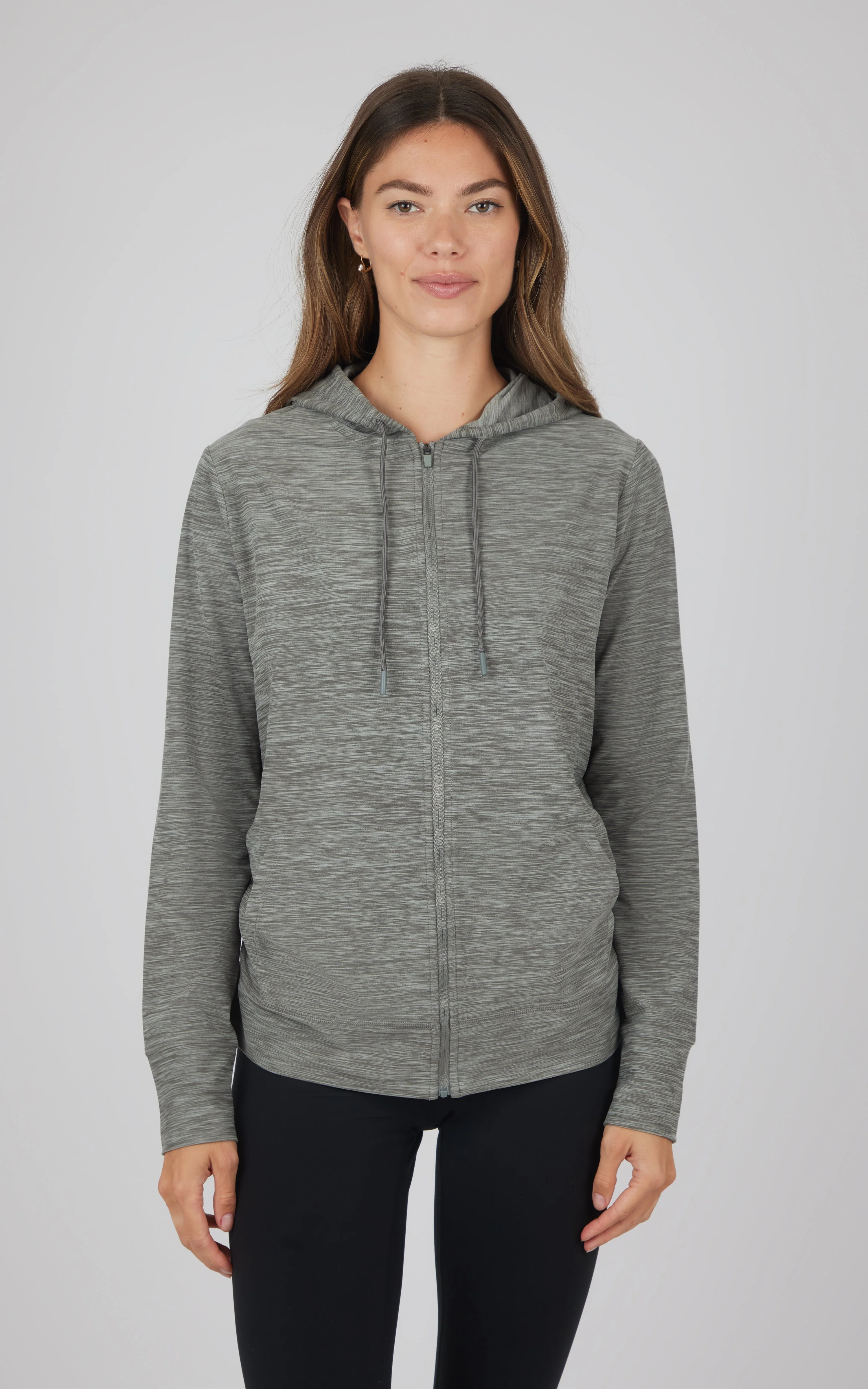 Maternity Heathered Lux Full Zip Jacket - Image 23