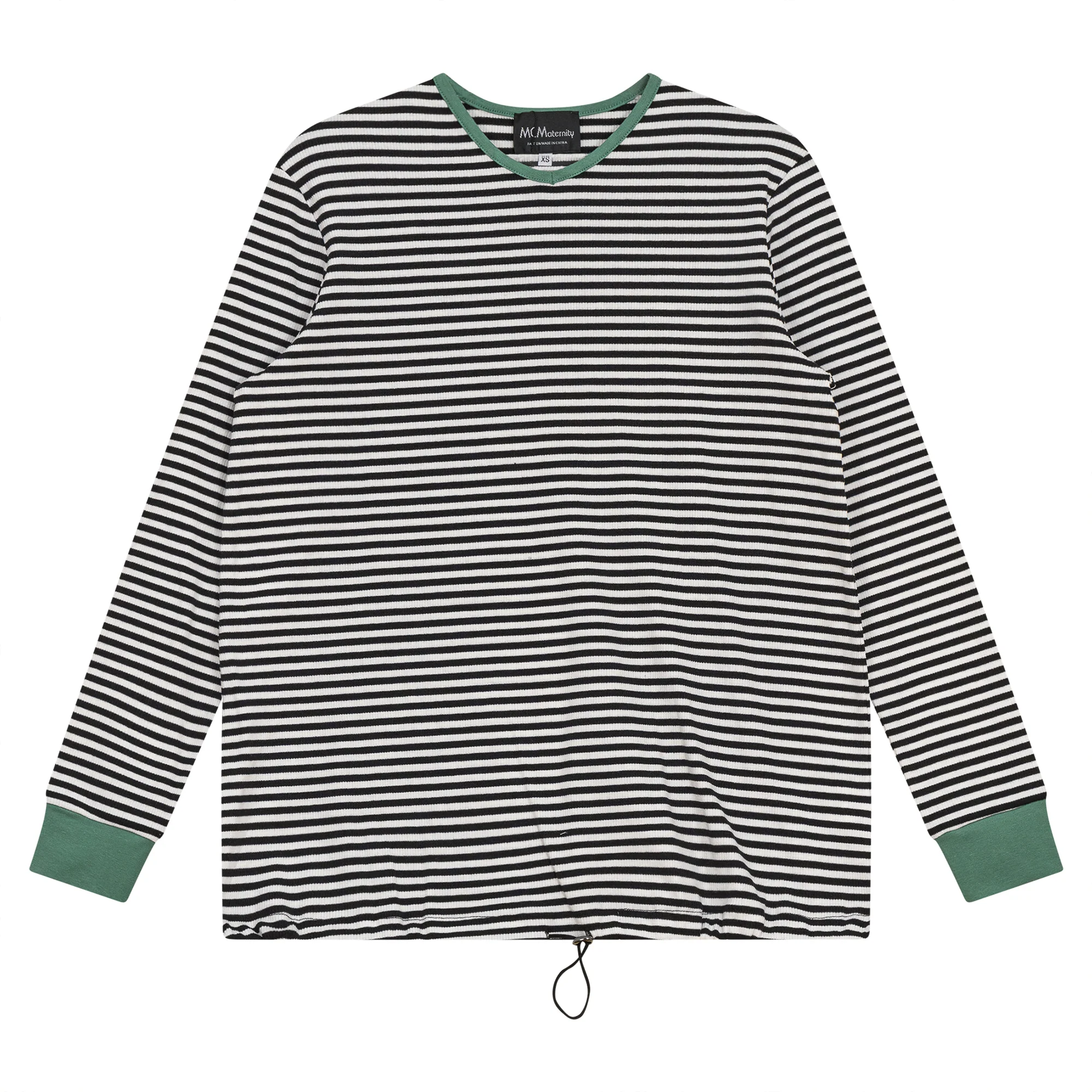 Maternity Striped V Neck Top - Image 4