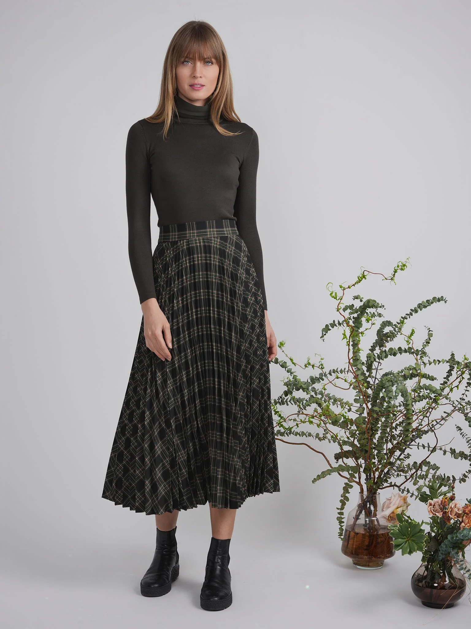 Maternity Thin Knit Turtleneck - Image 2