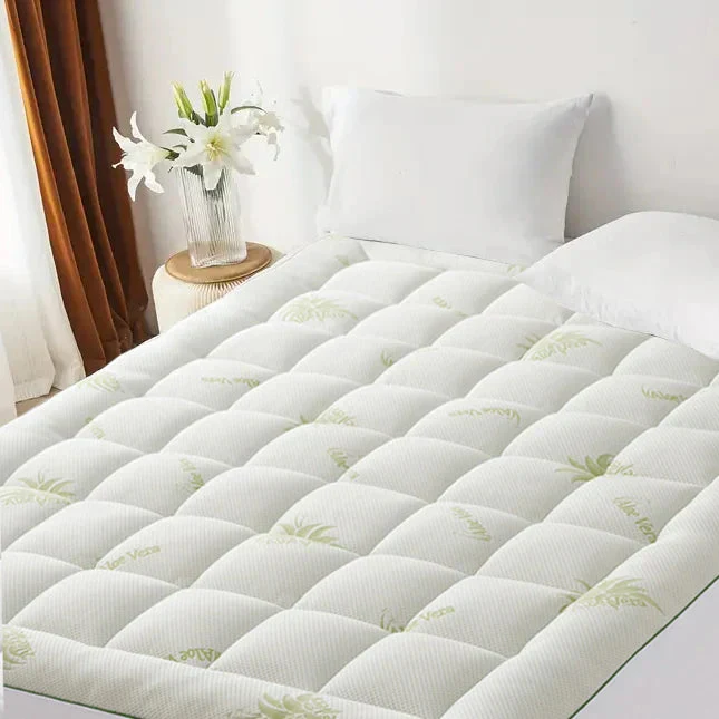 Mattress Topper for Back Pain | Cooling, Extra Thick, Soft Quilted Cover - Image 3