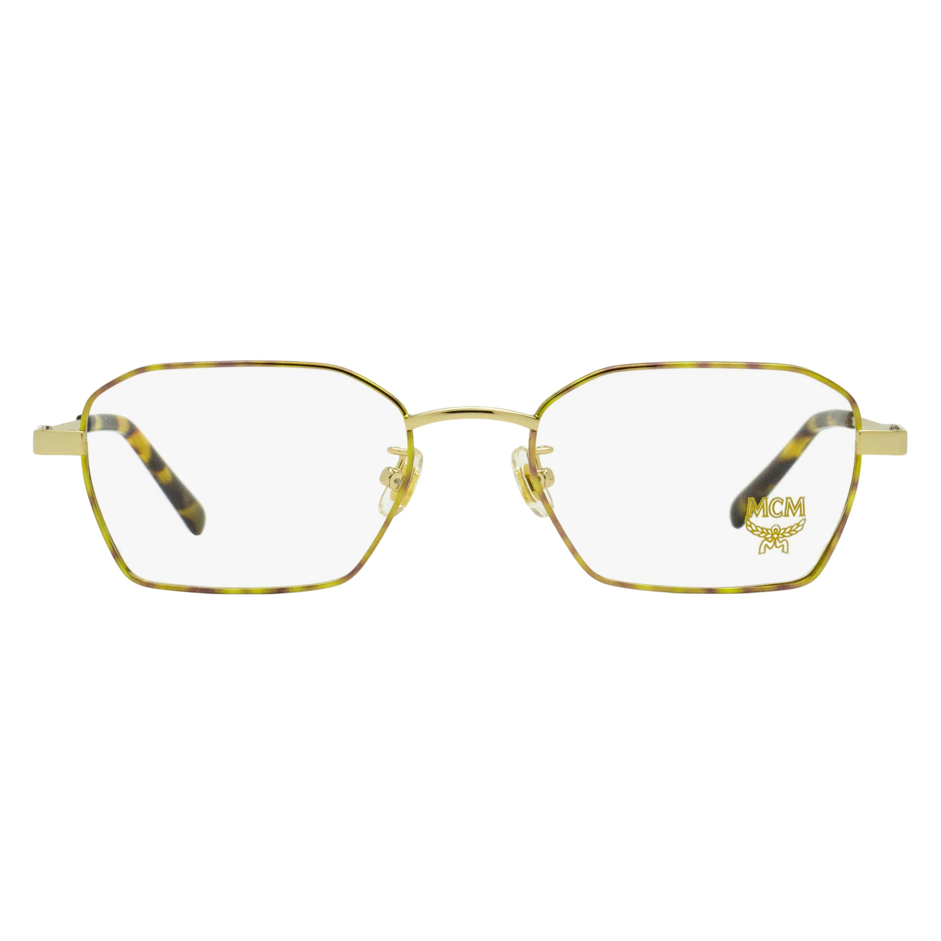 Mcm Slender Geometric Eyeglasses MCM2130A 712 Gold/Light Havana 52mm - Image 2