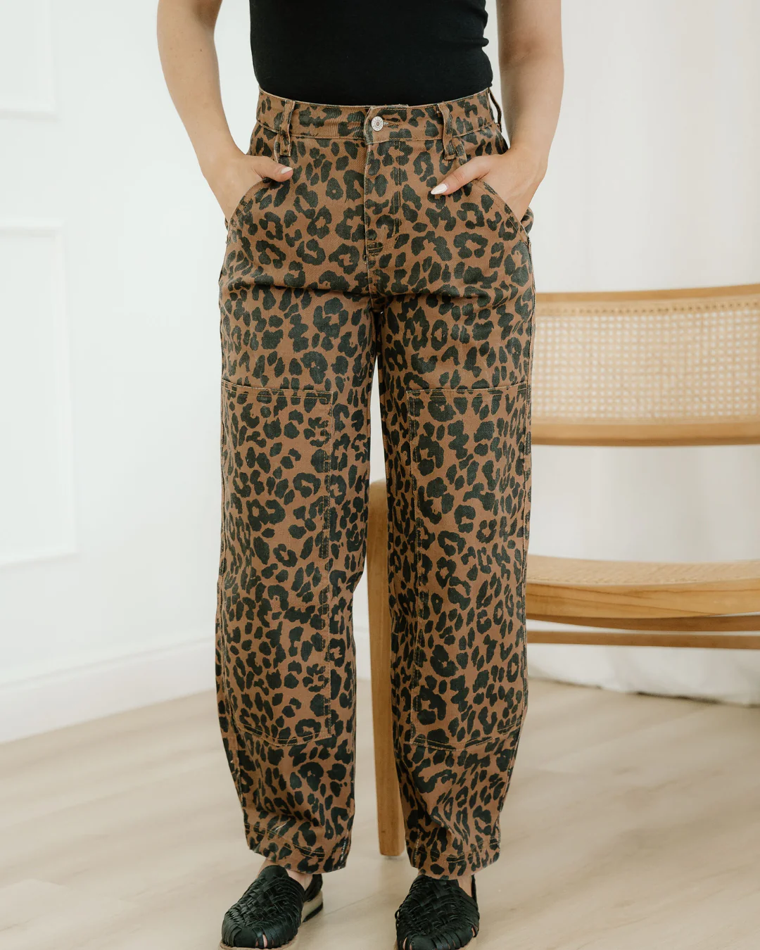 Meadow Leopard Print Jeans - Image 5