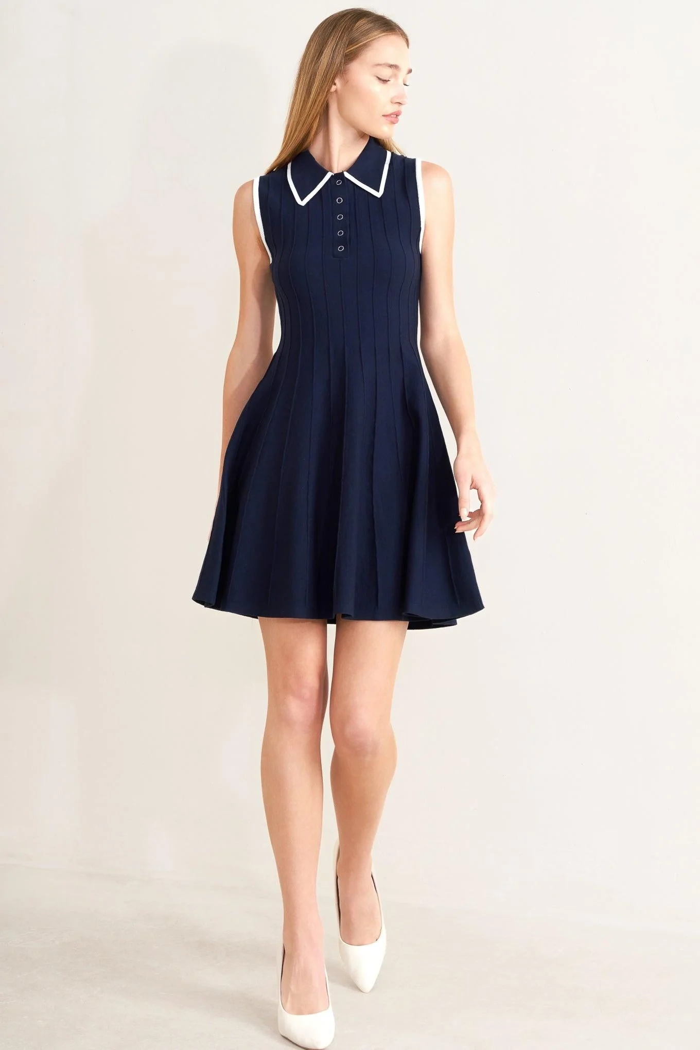 Meet Me in Paris Sweater Knit Mini Dress - Image 3